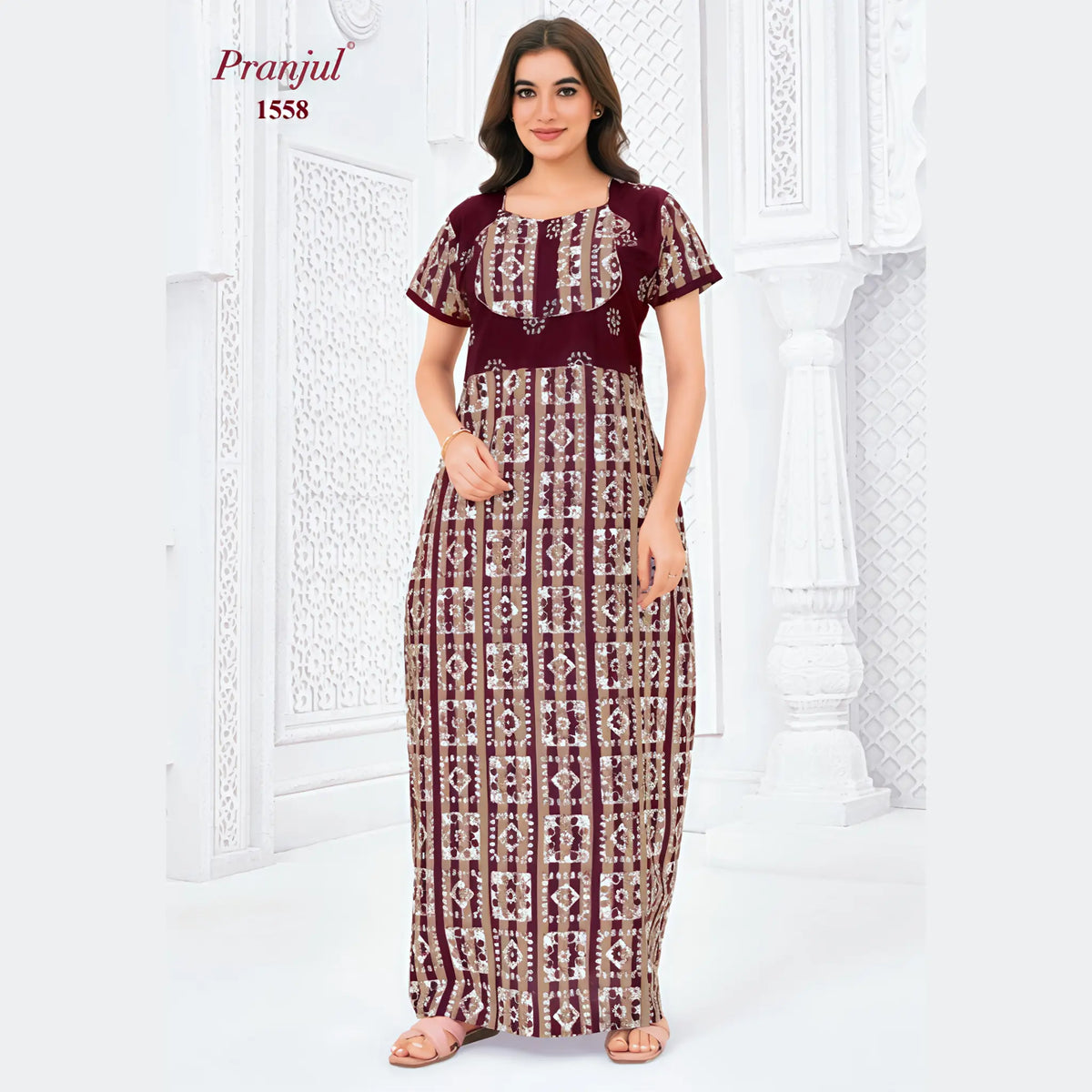 Pranjul Cotton Nighty 1558 Main image