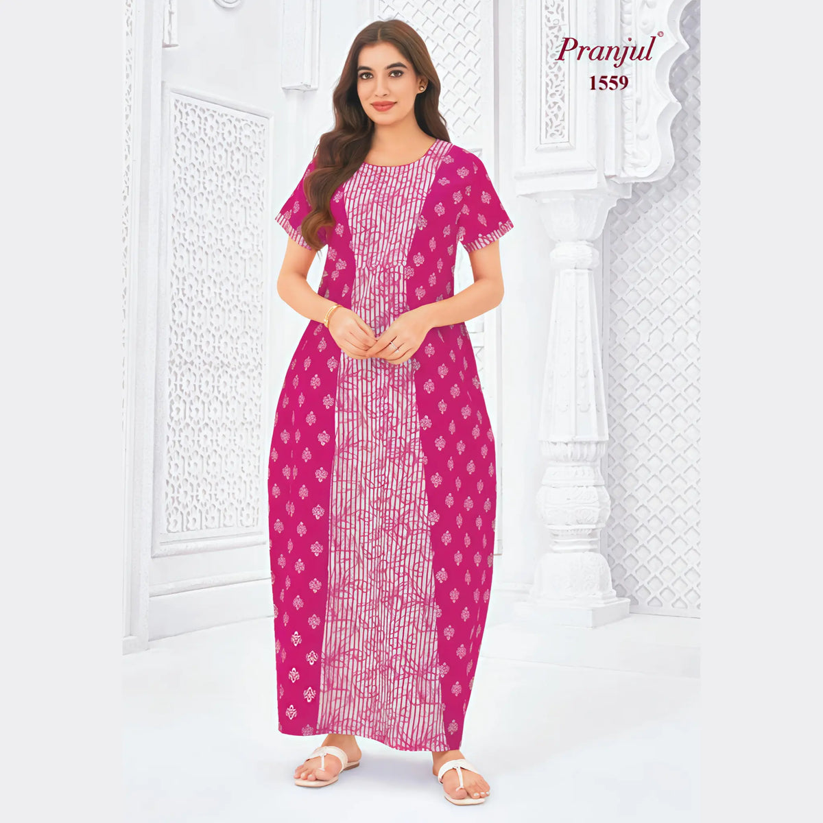 Pranjul Cotton Nighty 1559