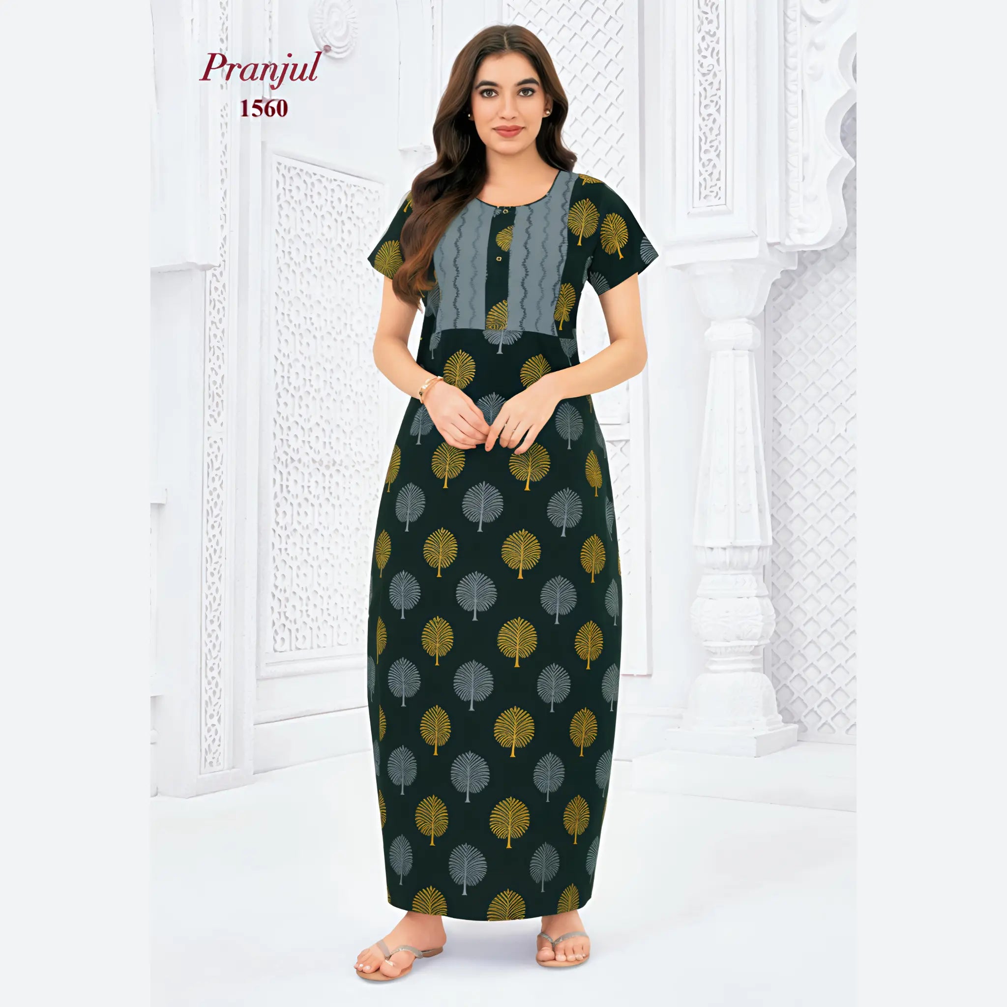 Pranjul Cotton Nighty 1560