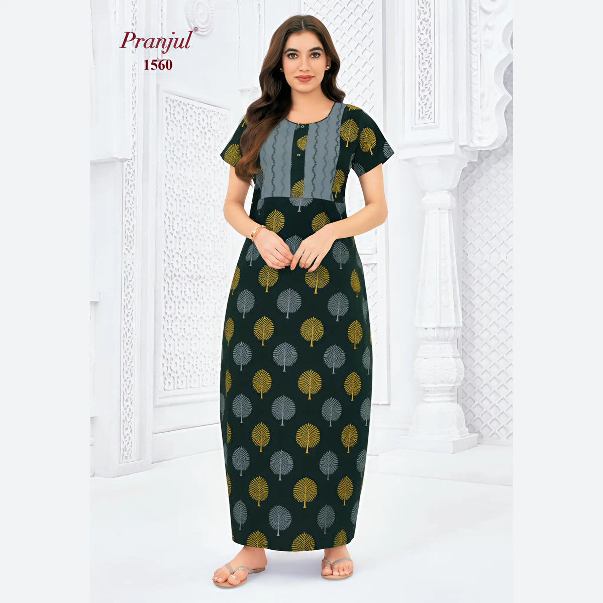 Pranjul Cotton Nighty 1560