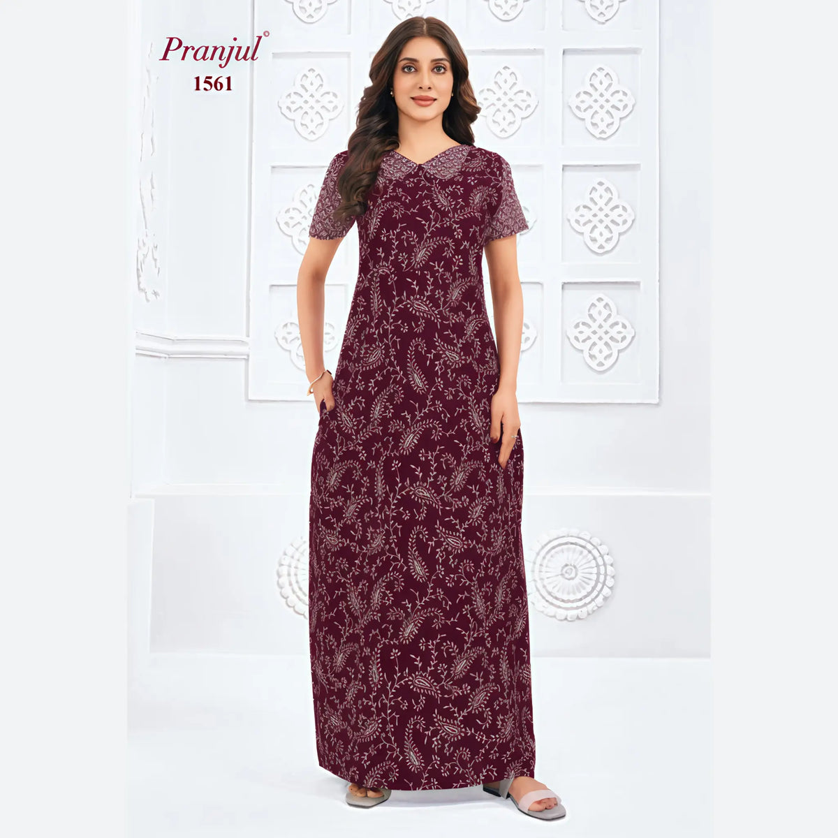 Pranjul Cotton Nighty 1561 Main image