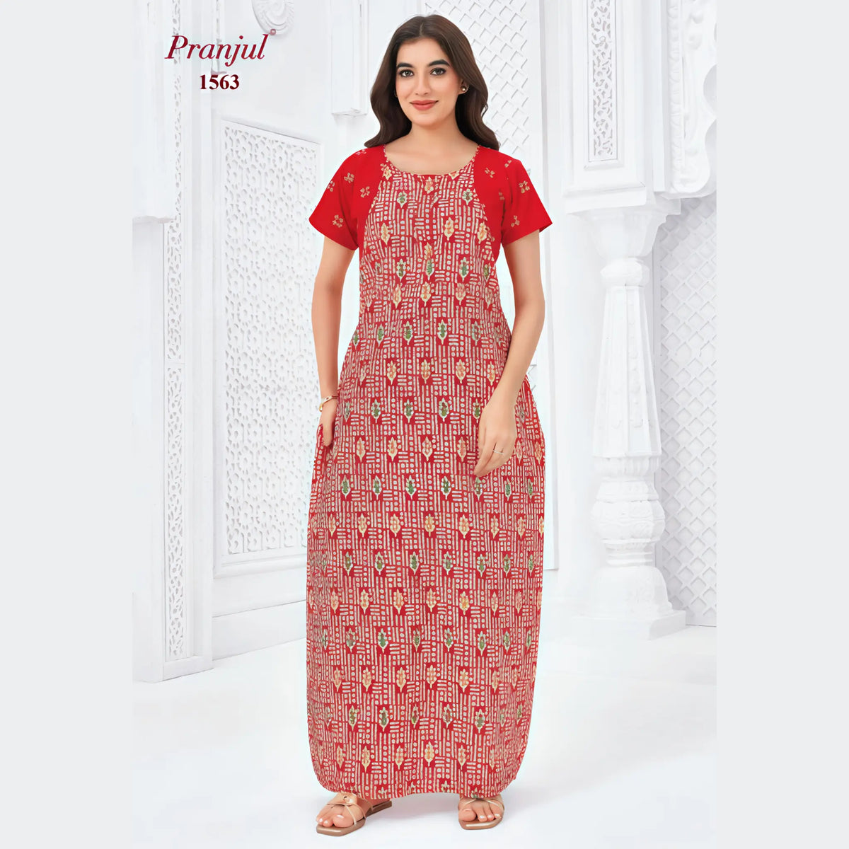 Pranjul Cotton Nighty 1563