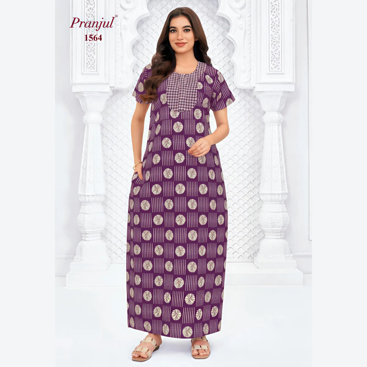 Pranjul Cotton Nighty 1564 Main image