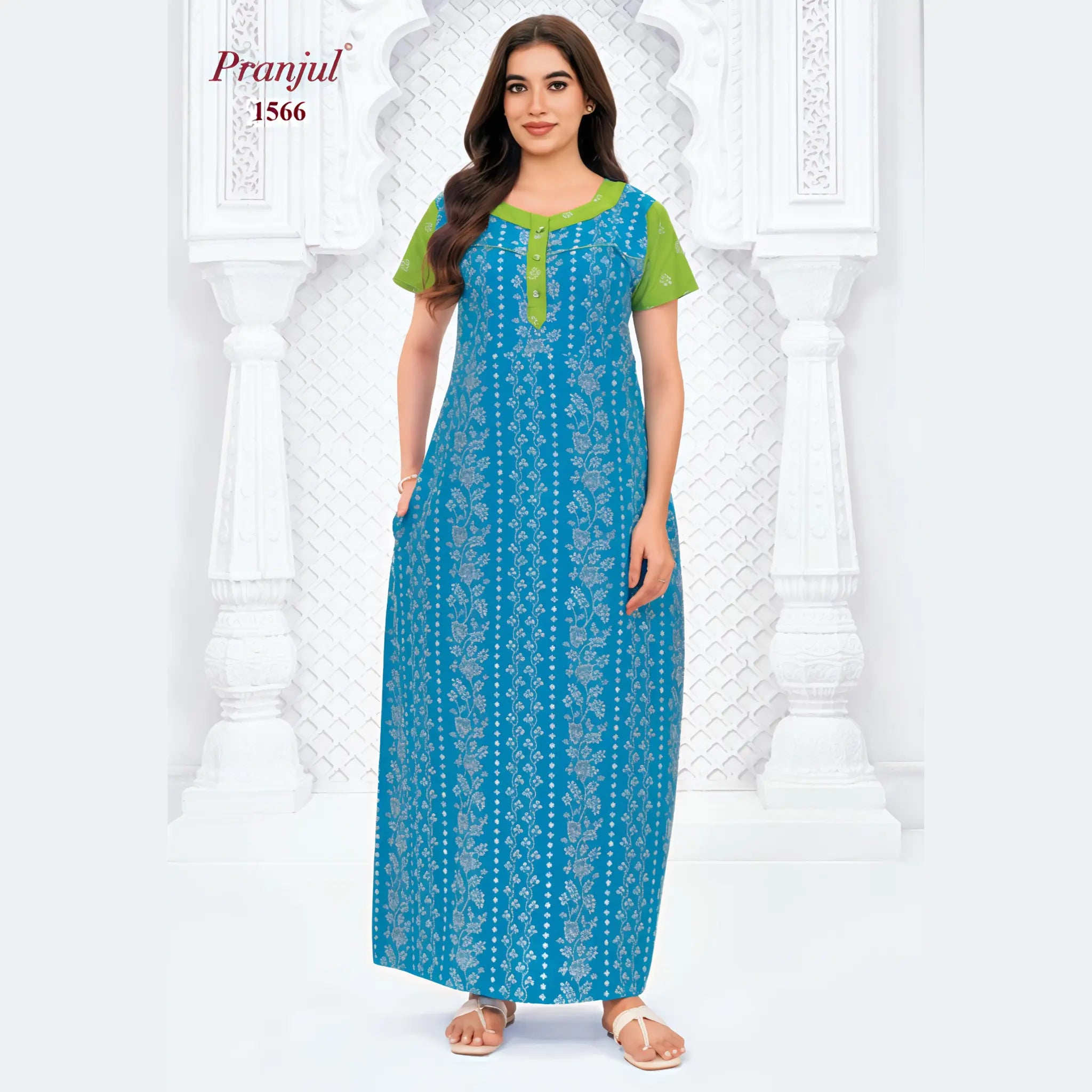 Pranjul Cotton Nighty 1566