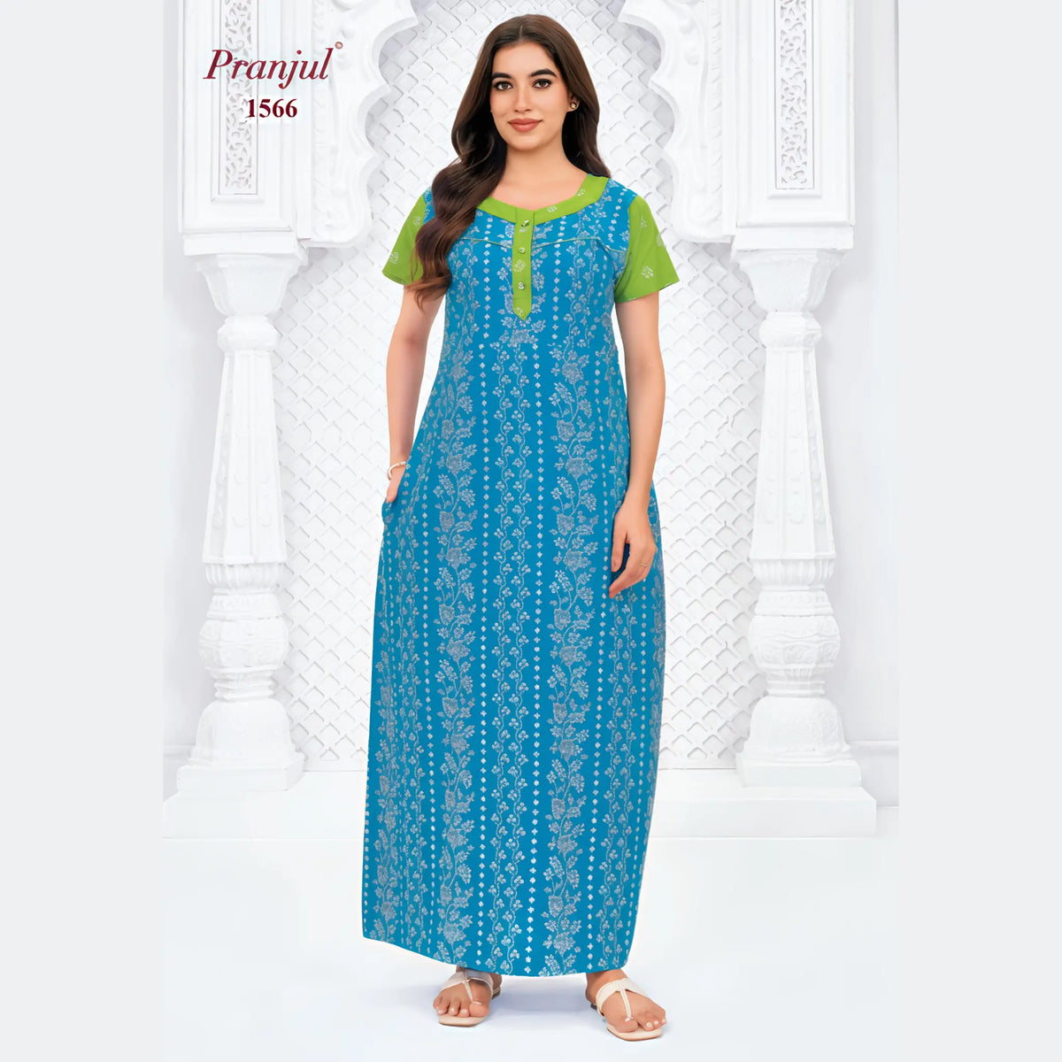Pranjul Cotton Nighty 1566 Main image