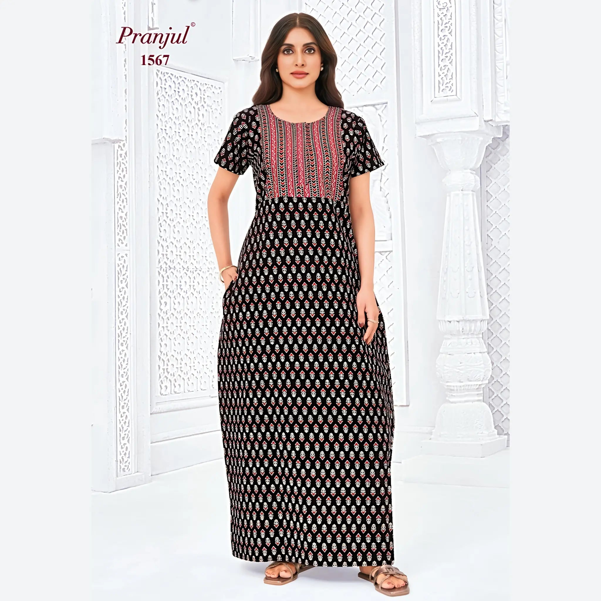 Pranjul Cotton Nighty 1567