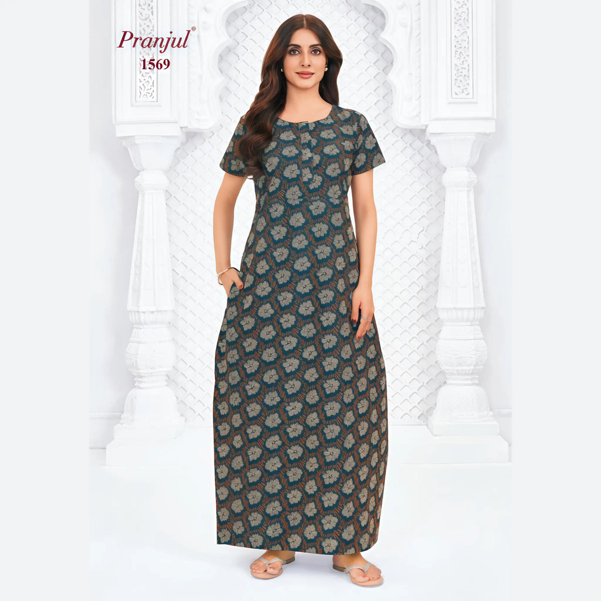 Pranjul Cotton Nighty 1569