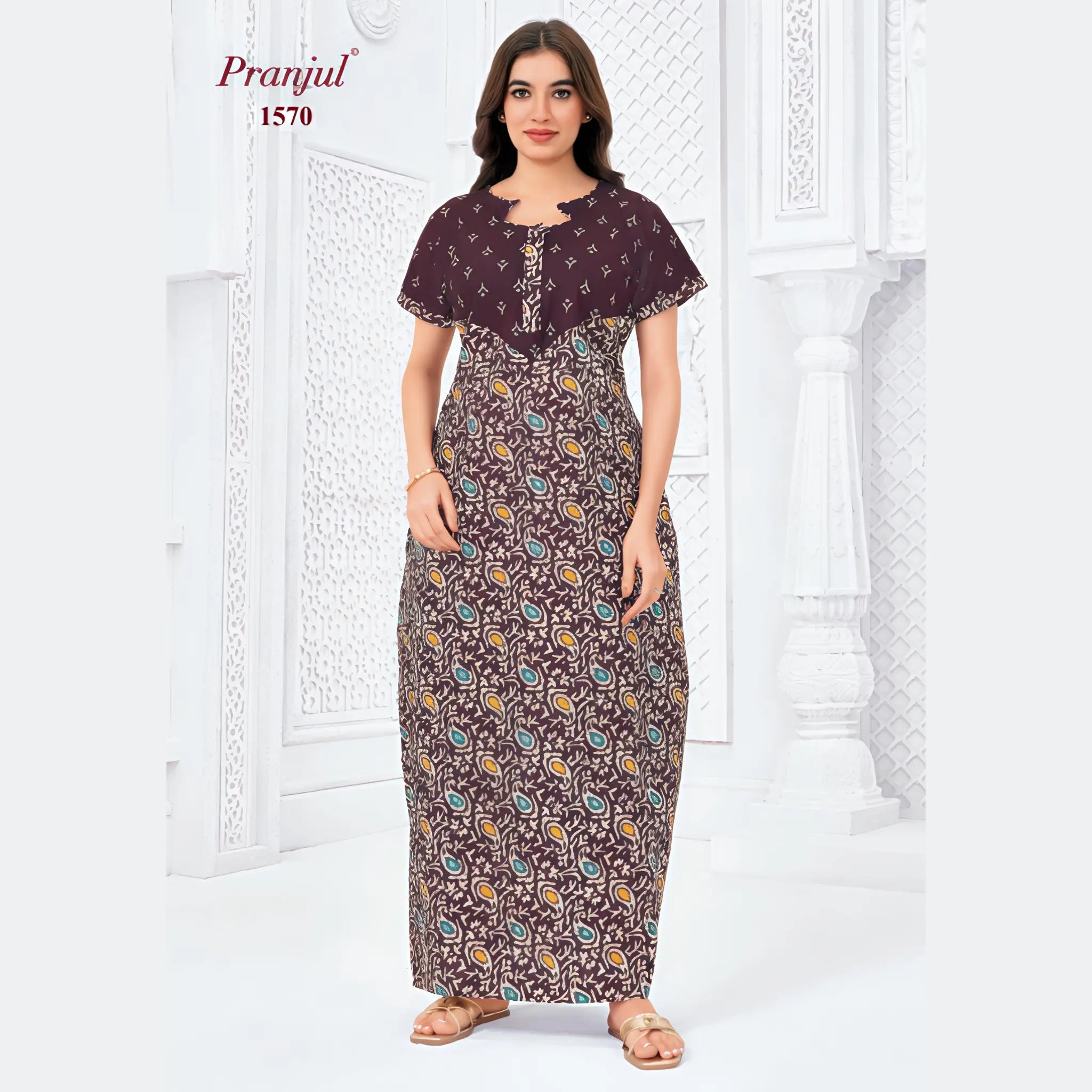 Pranjul Cotton Nighty 1570