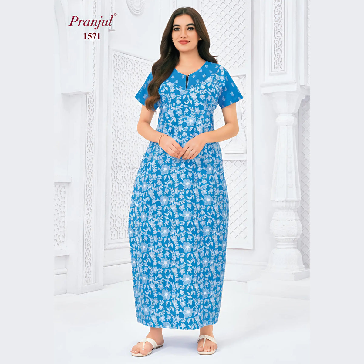Pranjul Cotton Nighty 1571 Main image