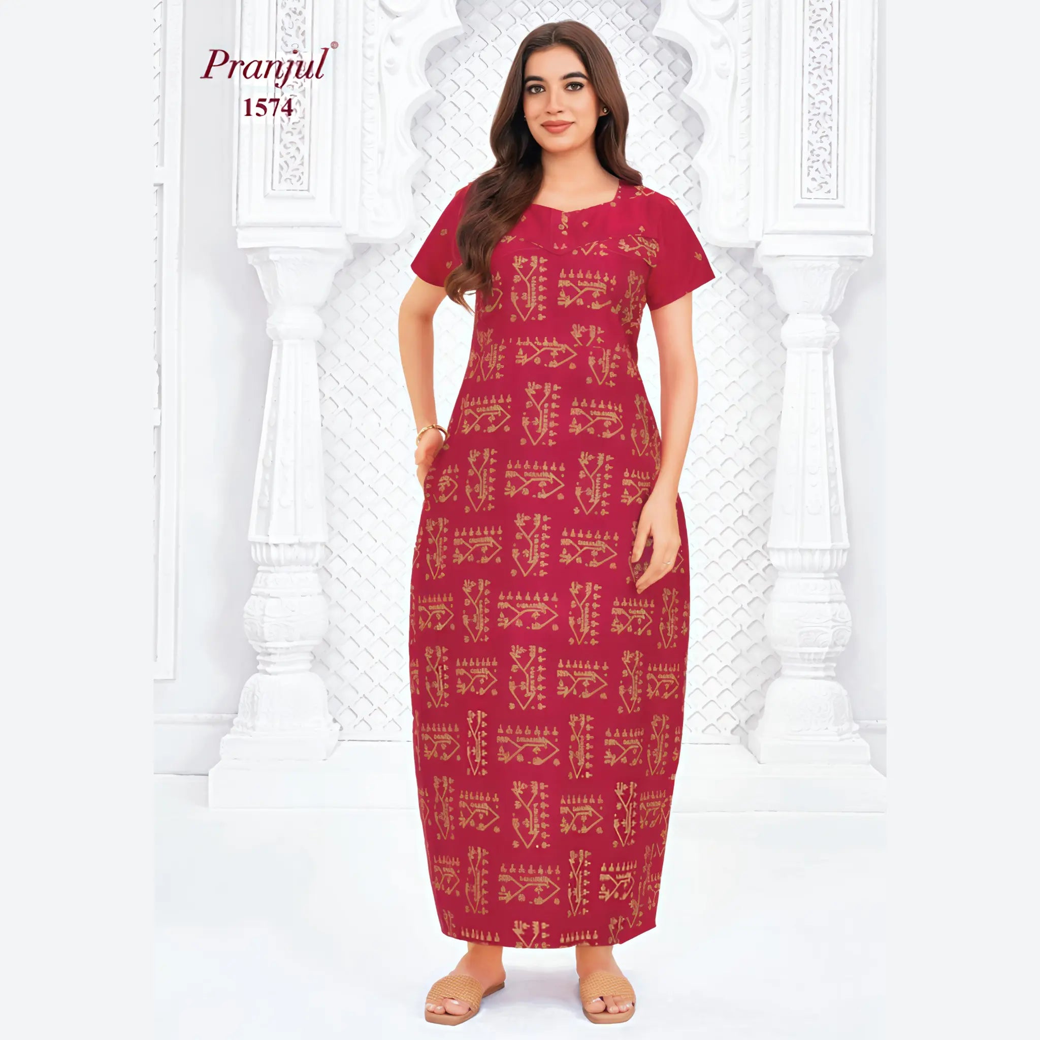 Pranjul Cotton Nighty 1574