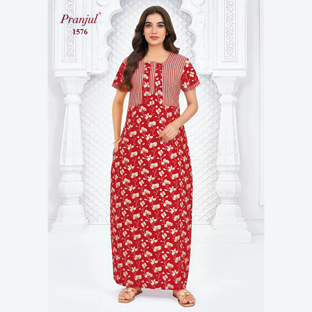 Pranjul Cotton Nighty 1576 Main image