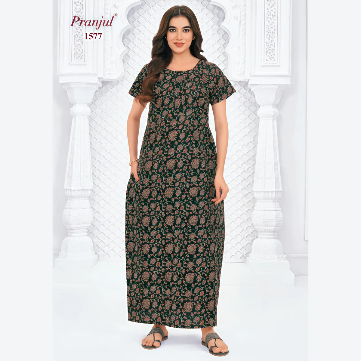 Pranjul Cotton Nighty 1577 Main image