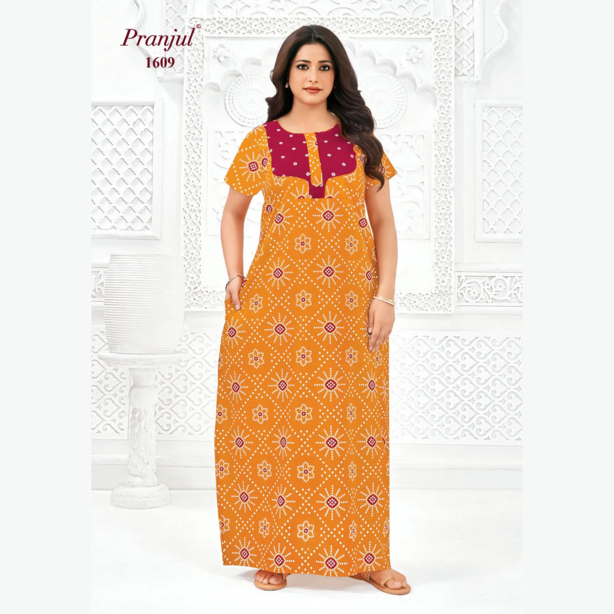 Pranjul Cotton Nighty 1609 Main image