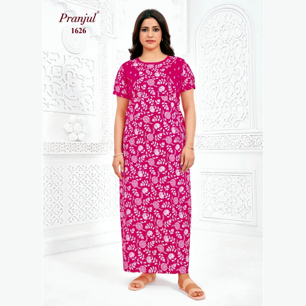 Pranjul Cotton Nighty 1626