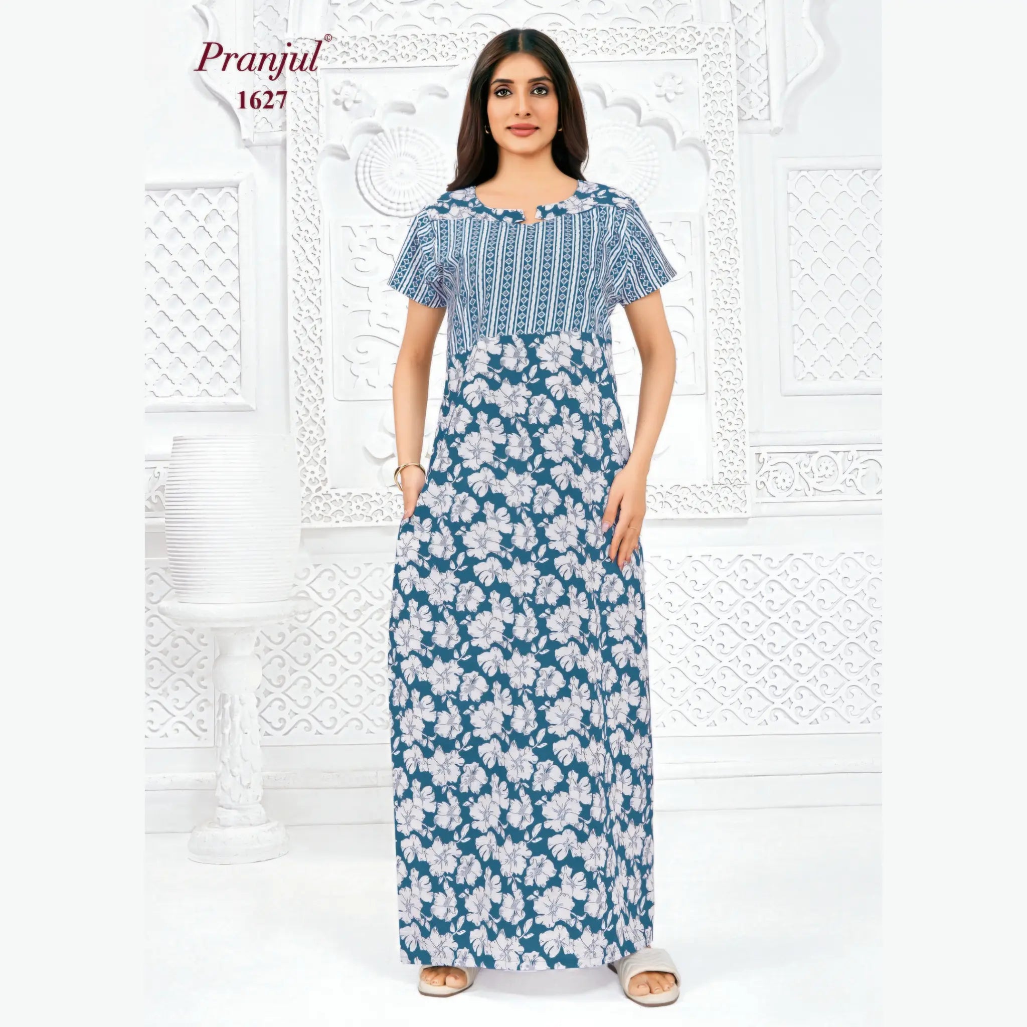 Pranjul Cotton Nighty 1627 Main image