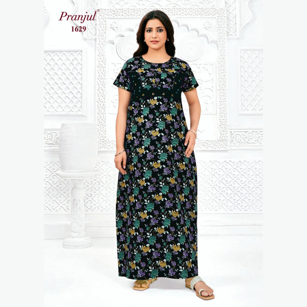 Pranjul Cotton Nighty 1629