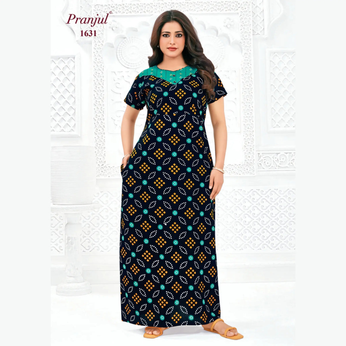 Pranjul Cotton Nighty 1631 Main image
