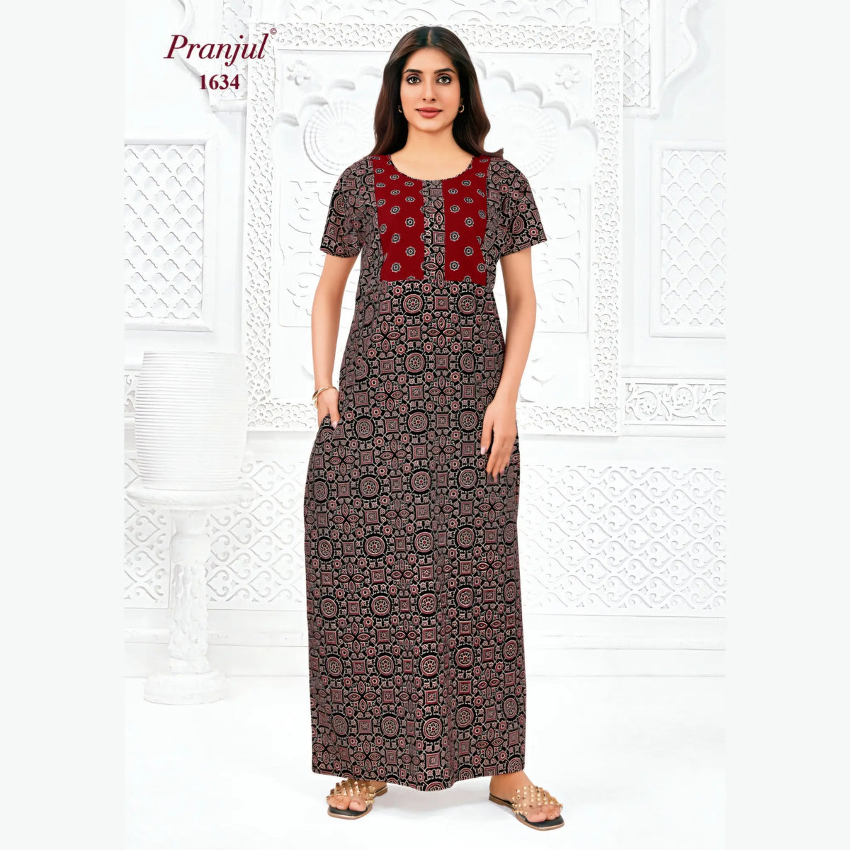 Pranjul Cotton Nighty 1634