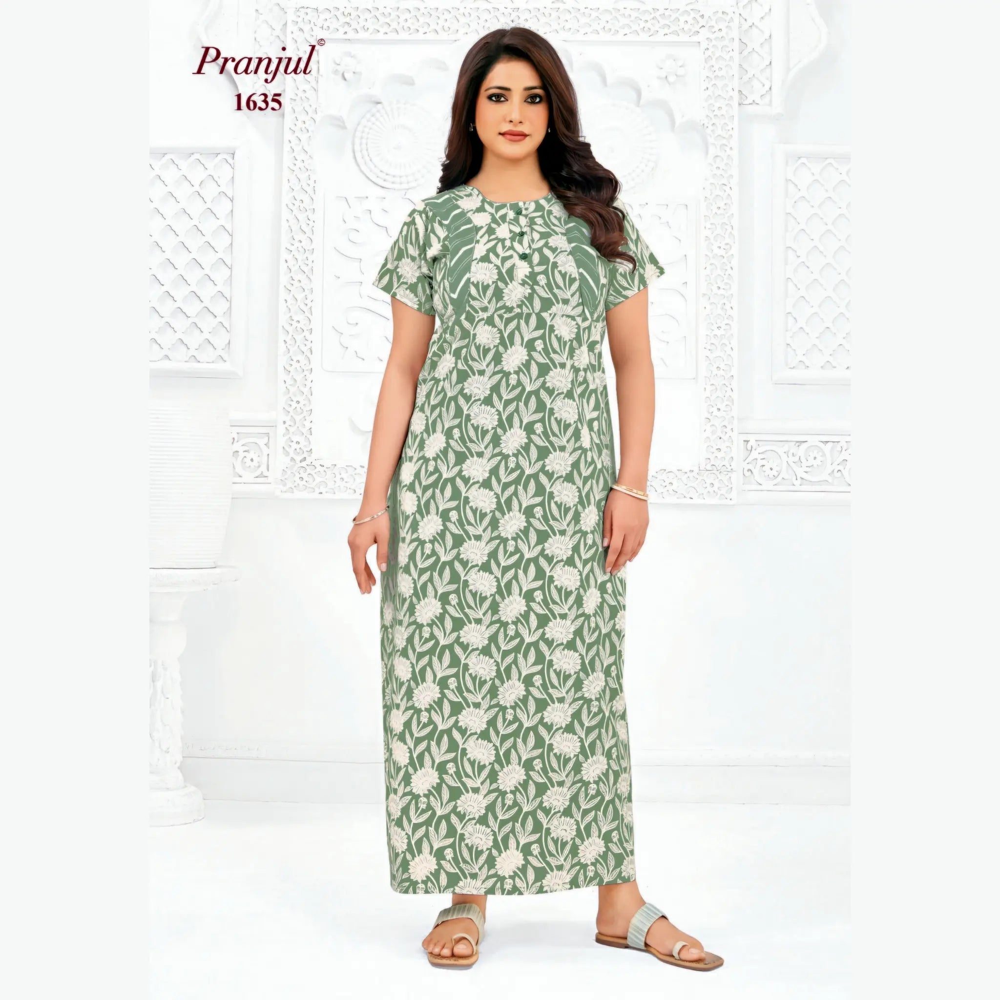 Pranjul Cotton Nighty 1635