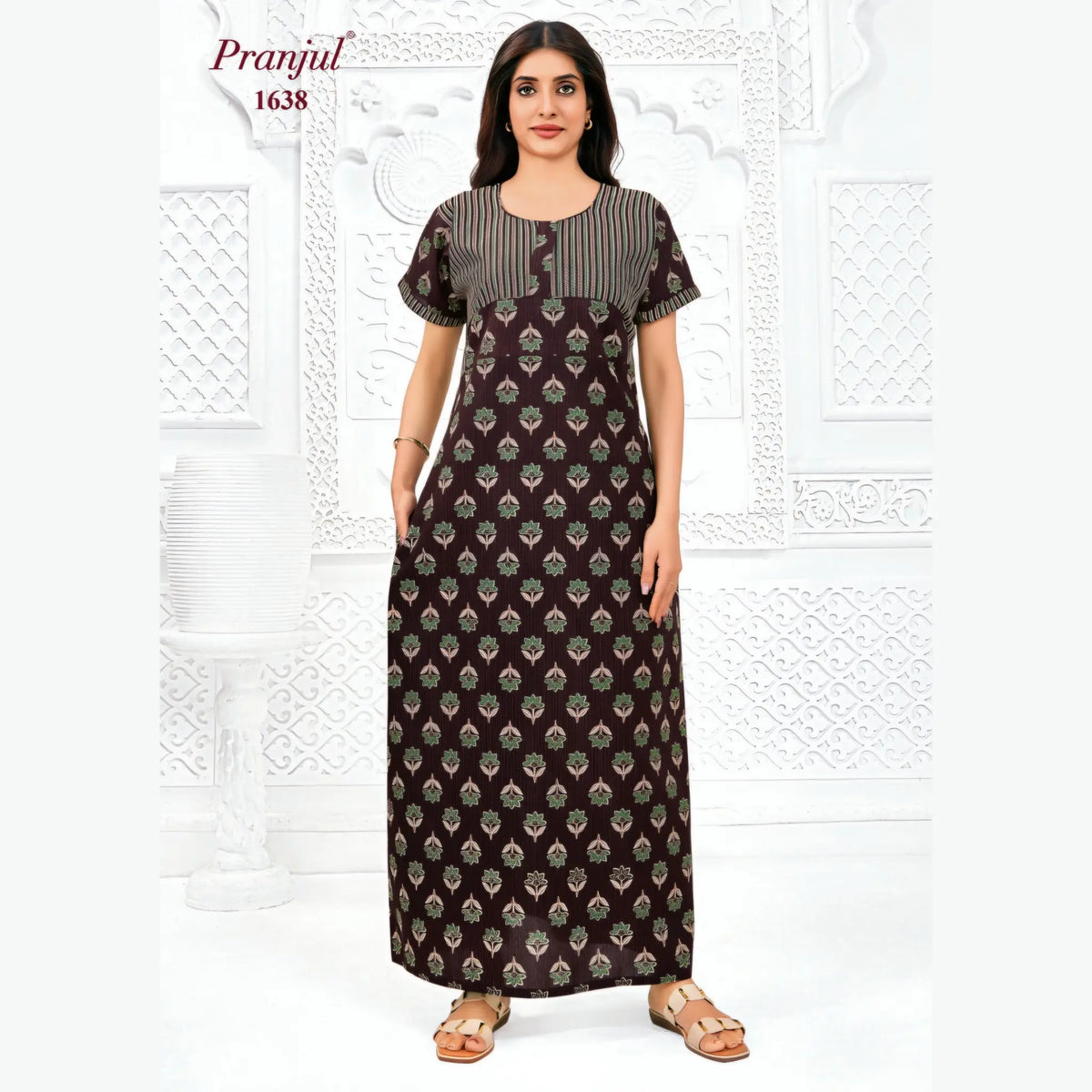 Pranjul Cotton Nighty 1638