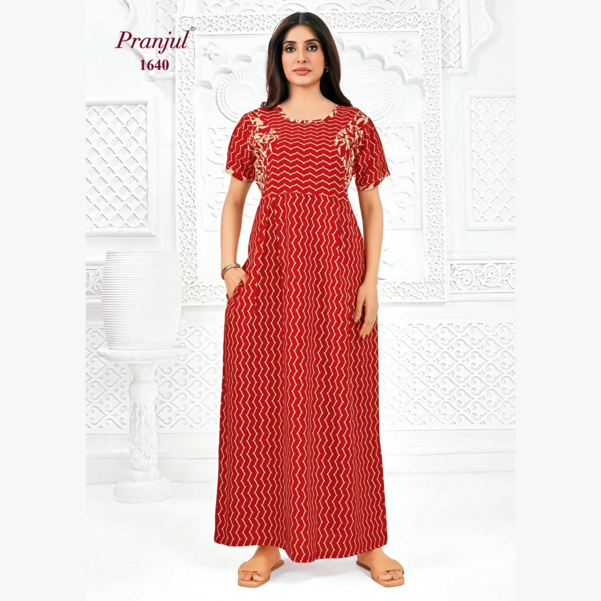Pranjul Cotton Nighty 1640