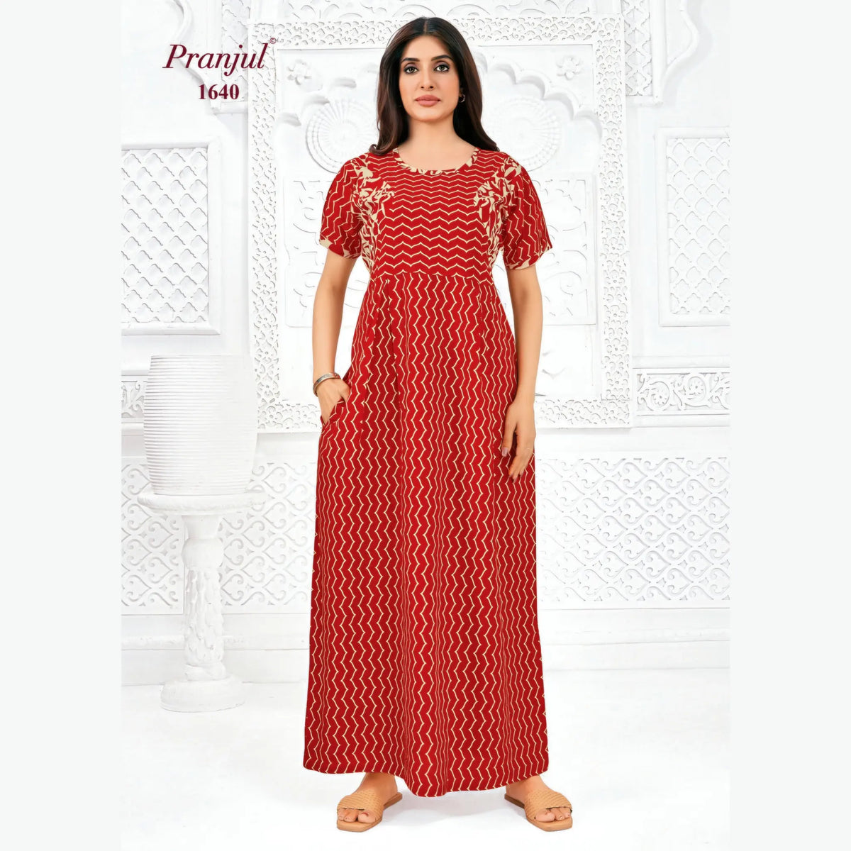 Pranjul Cotton Nighty 1640