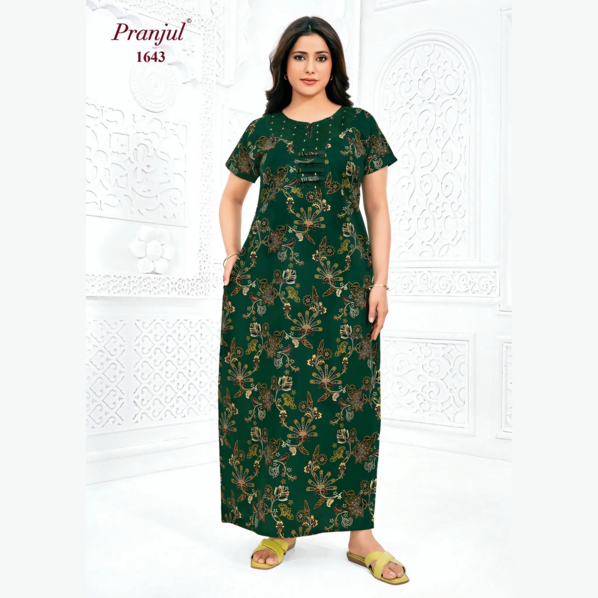 Pranjul Cotton Nighty 1643 Main image