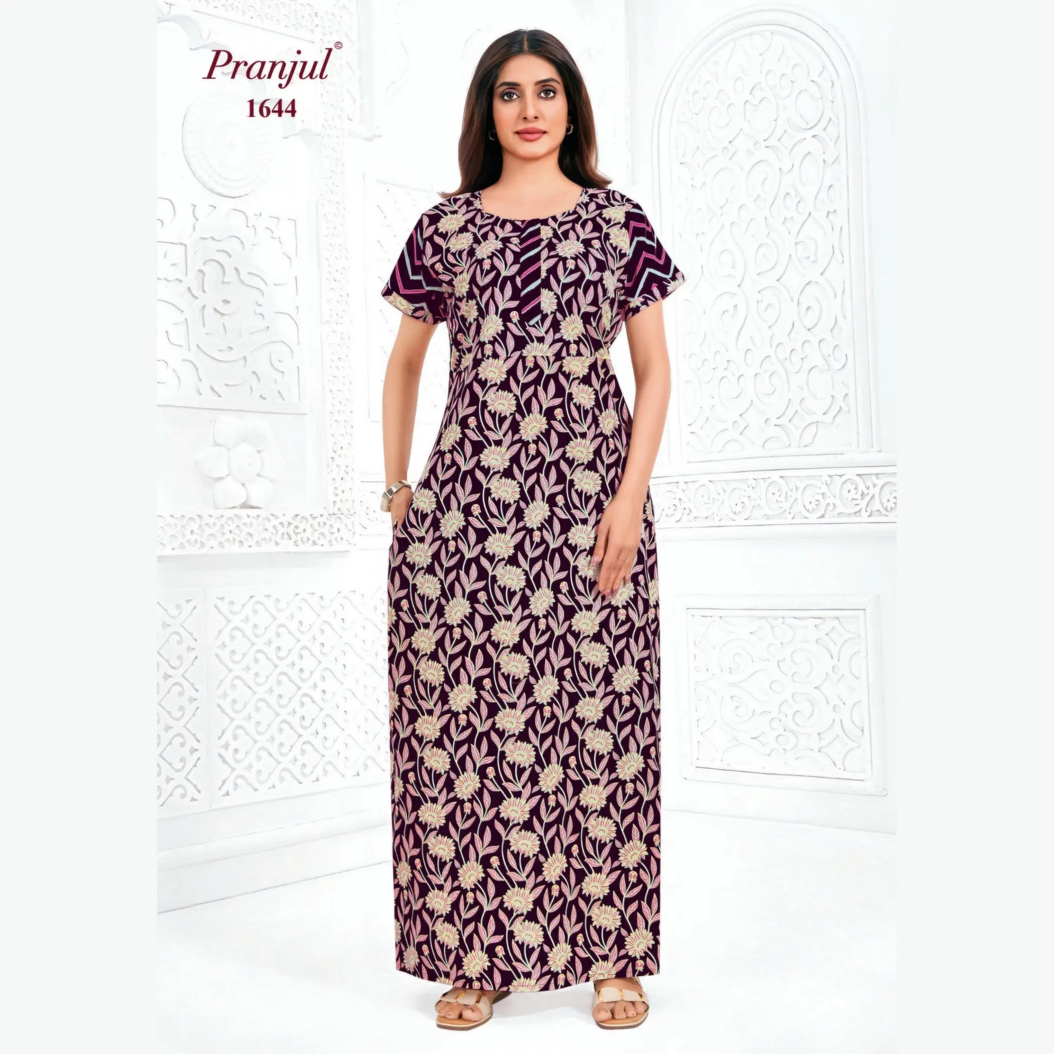 Pranjul Cotton Nighty 1644