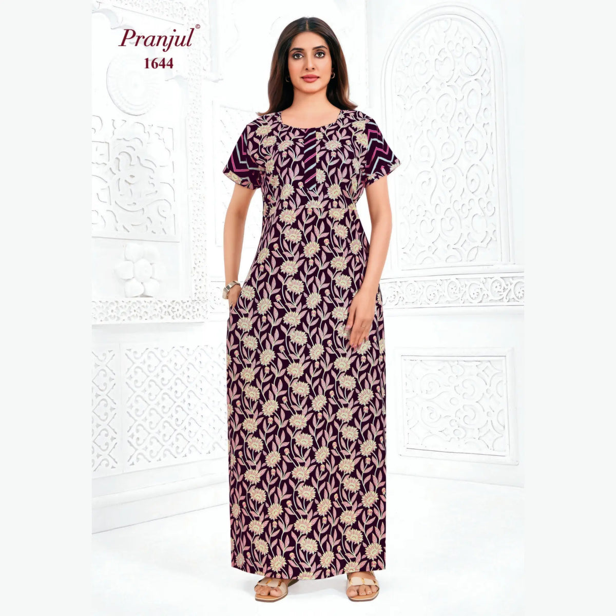 Pranjul Cotton Nighty 1644