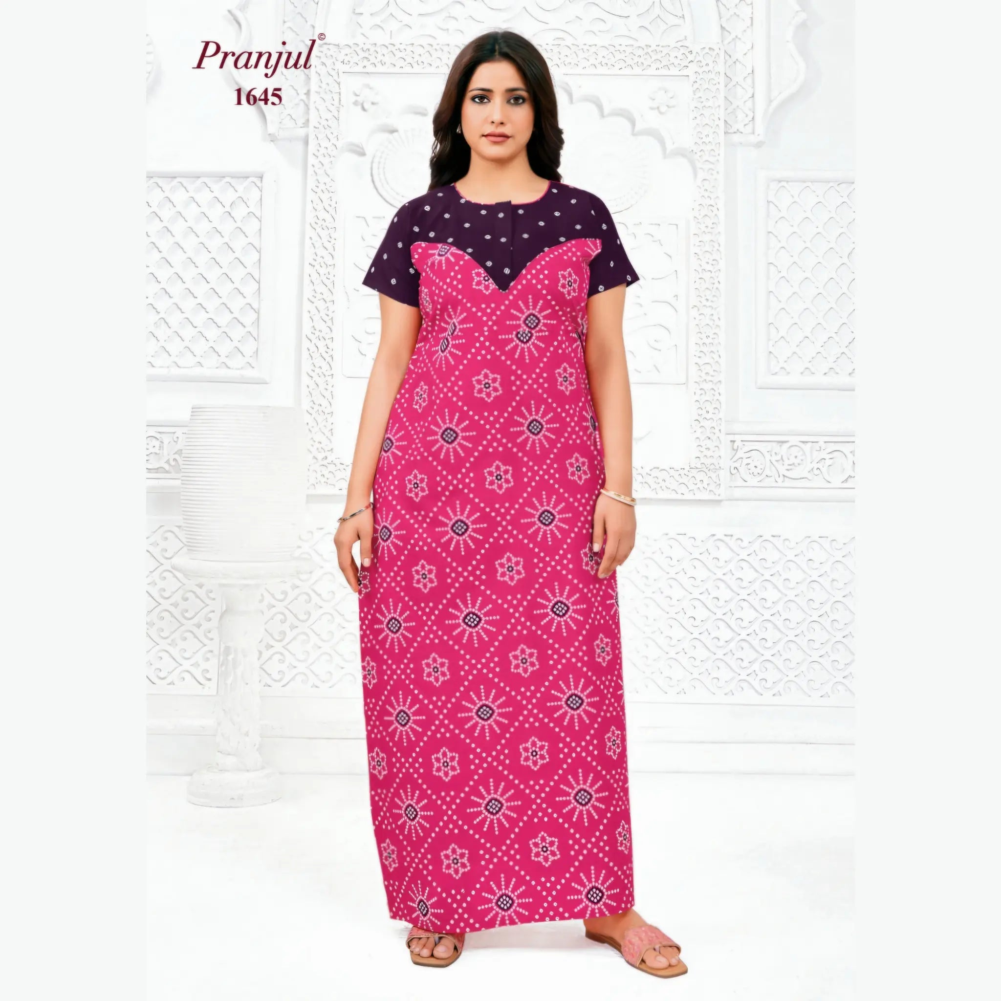 Pranjul Cotton Nighty 1645