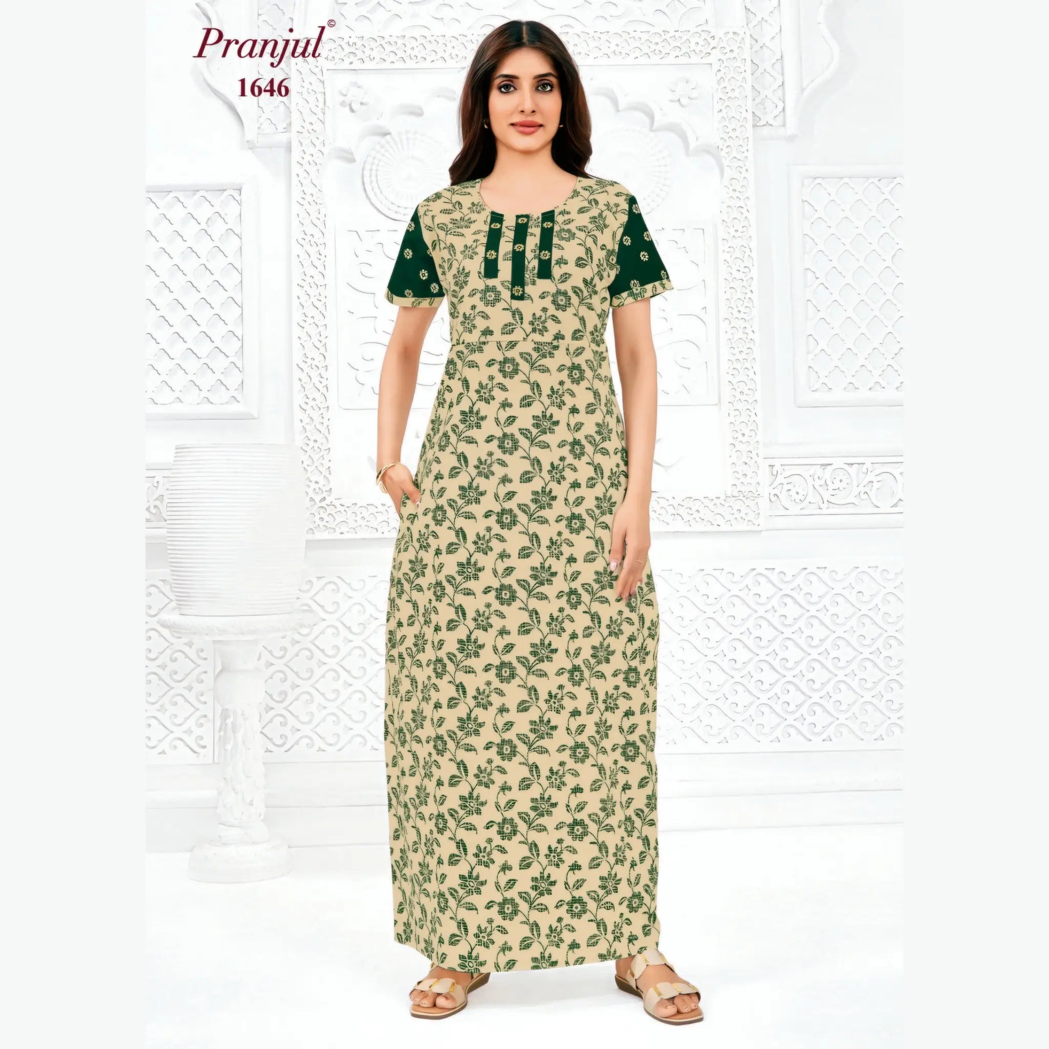Pranjul Cotton Nighty 1646