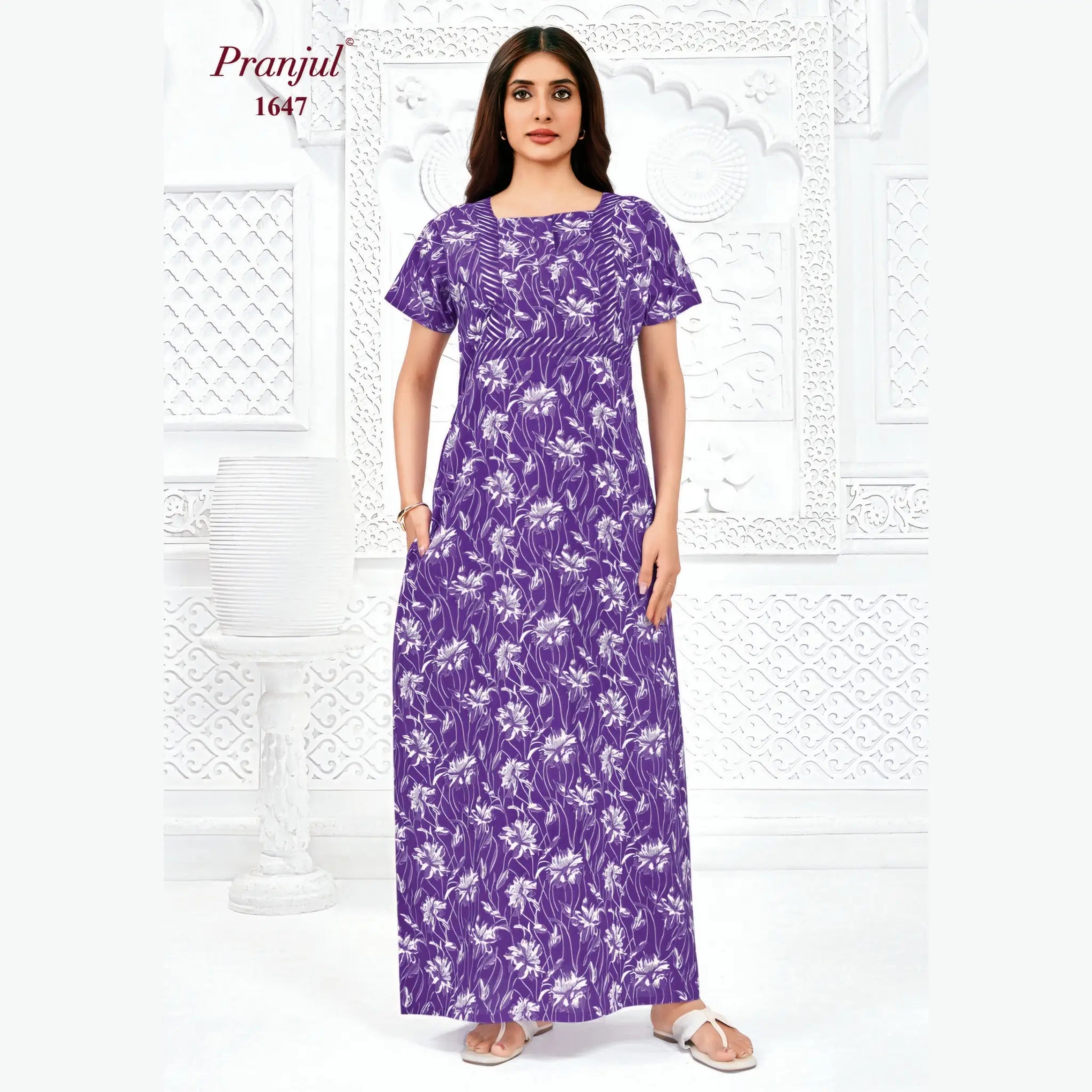 Pranjul Cotton Nighty 1647