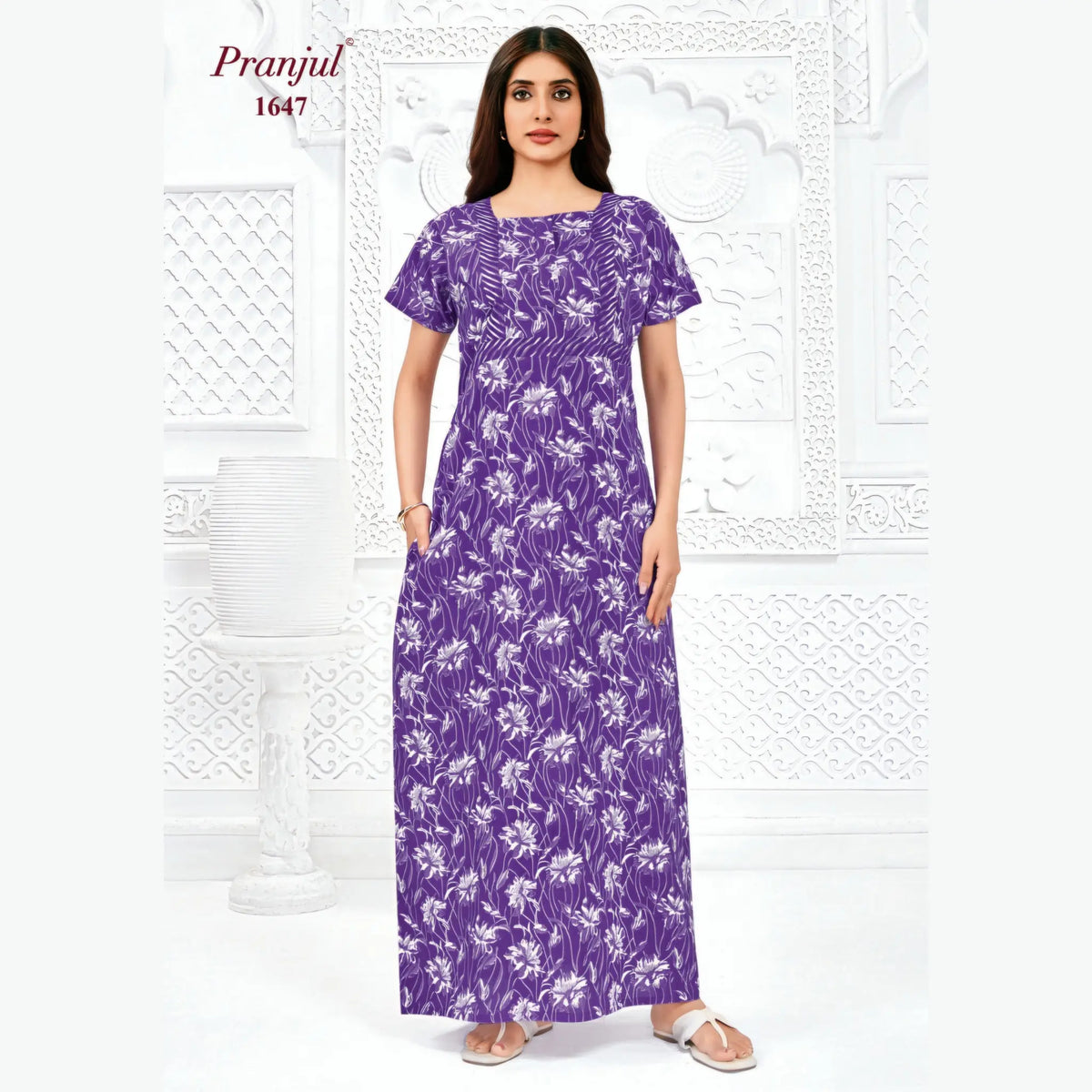 Pranjul Cotton Nighty 1647