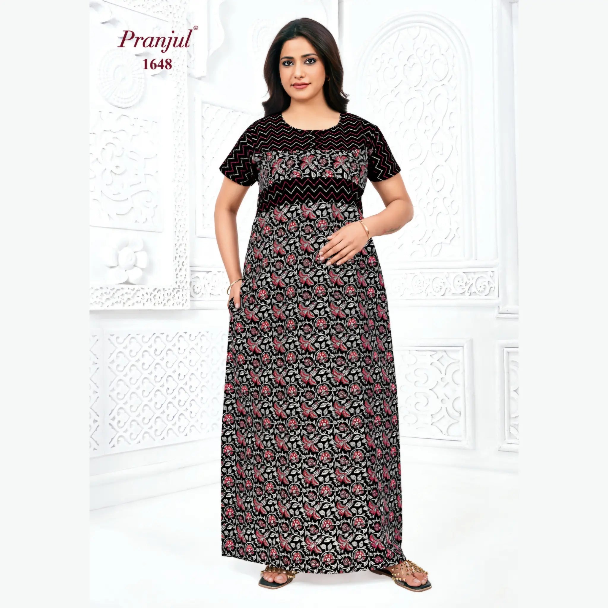 Pranjul Cotton Nighty 1648
