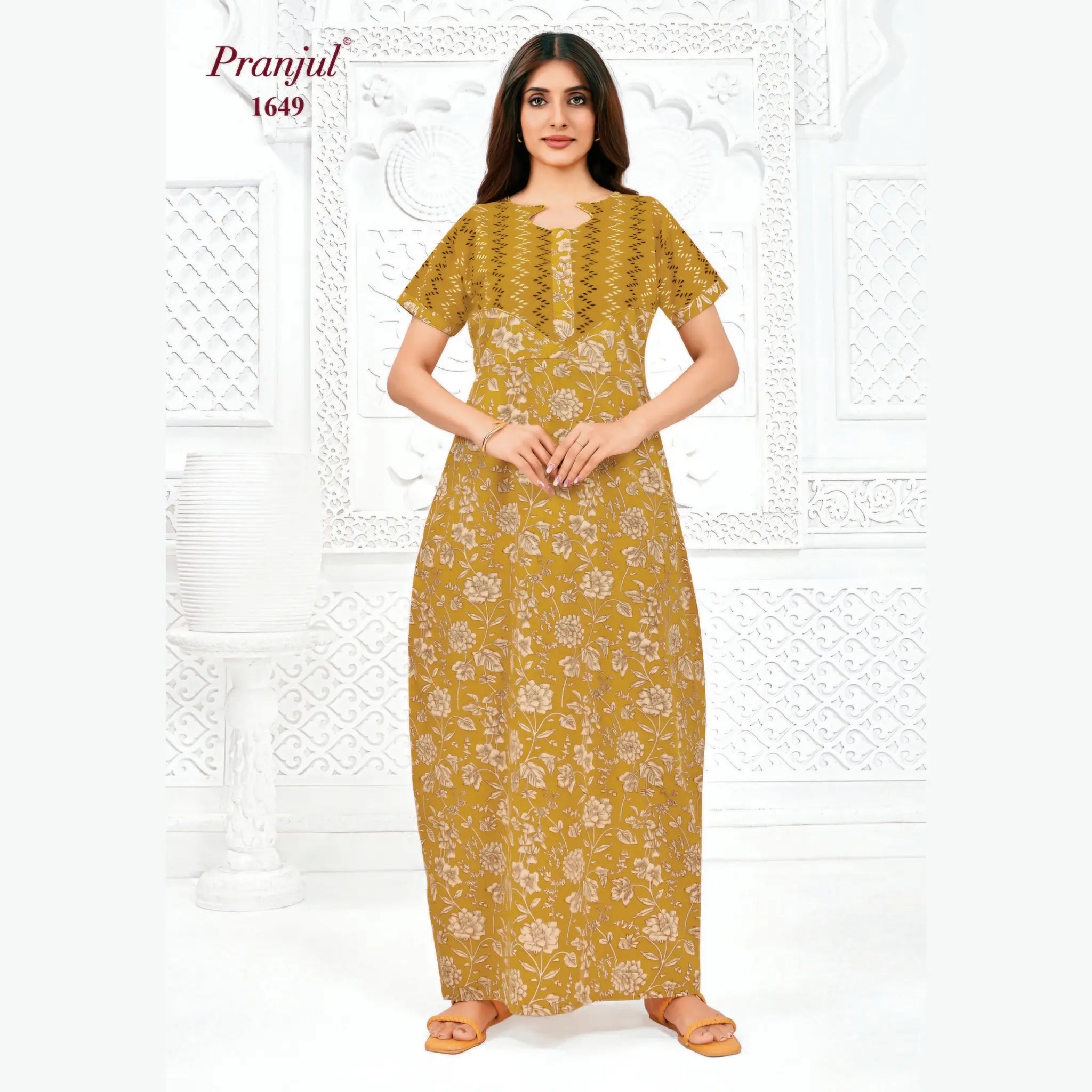 Pranjul Cotton Nighty 1649