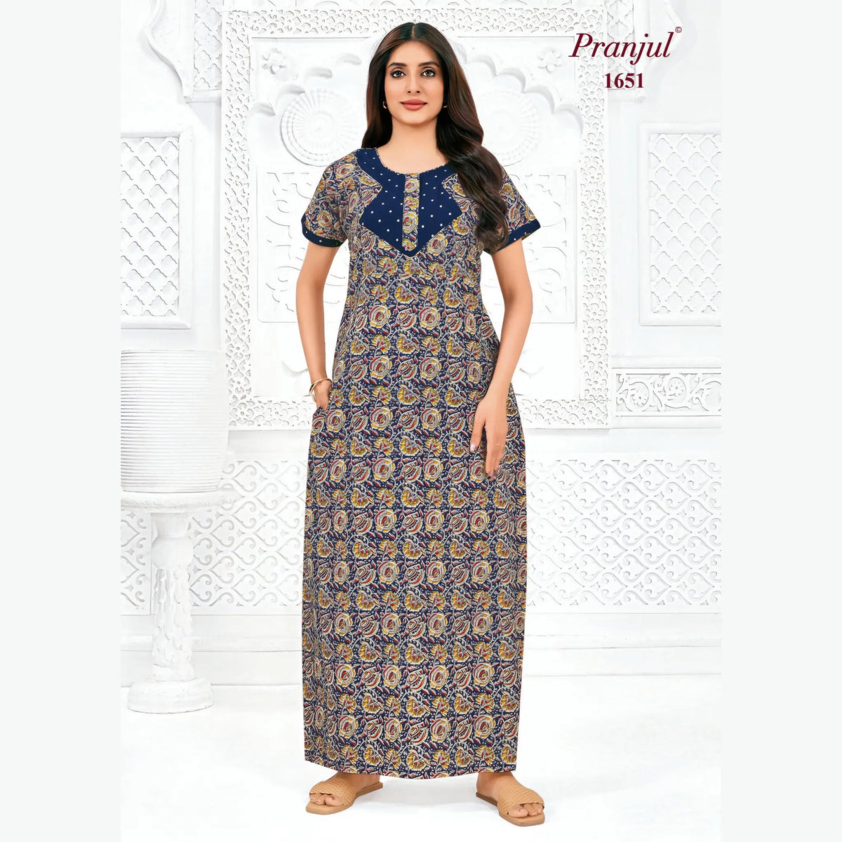 Pranjul Cotton Nighty 1651 Main image