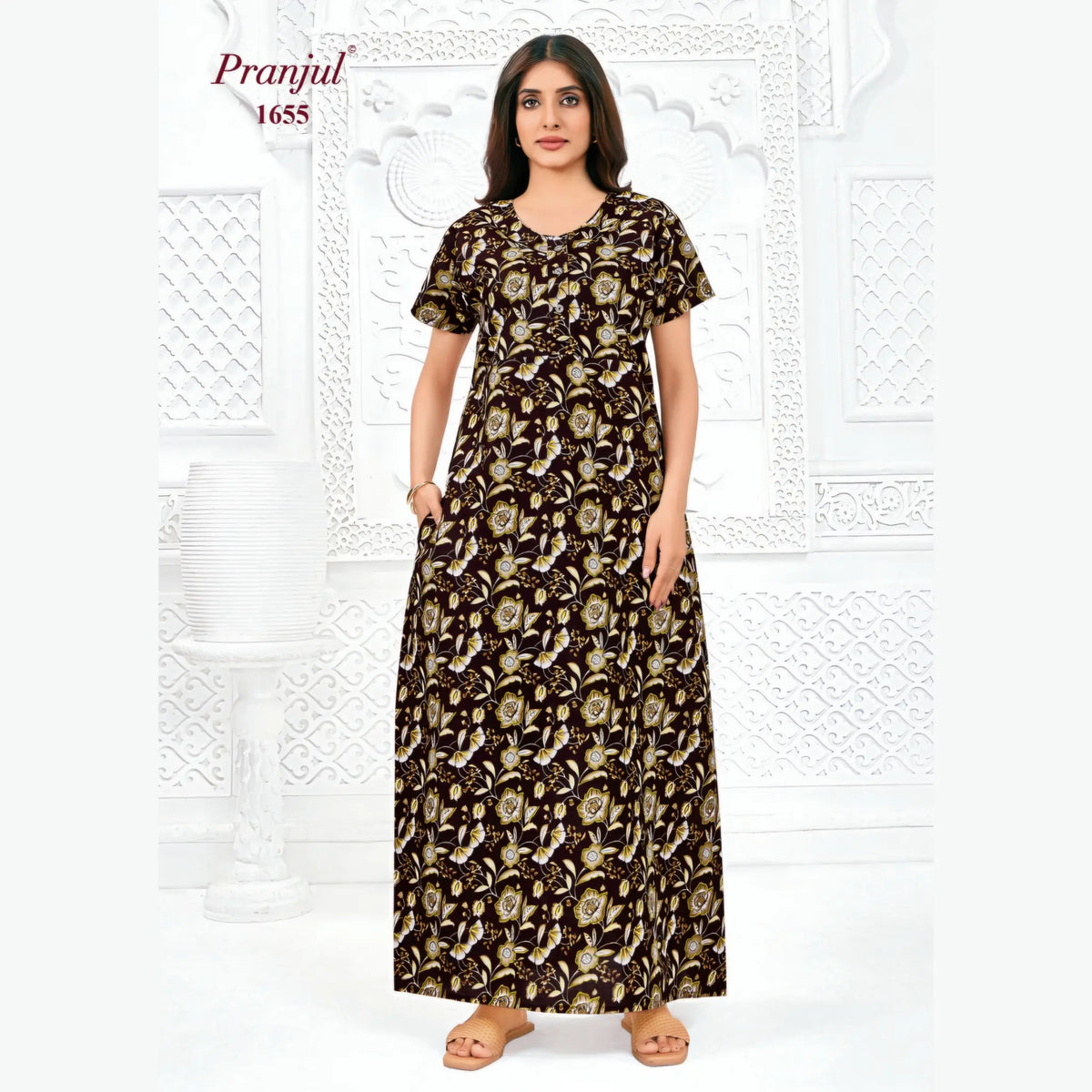 Pranjul Cotton Nighty 1655