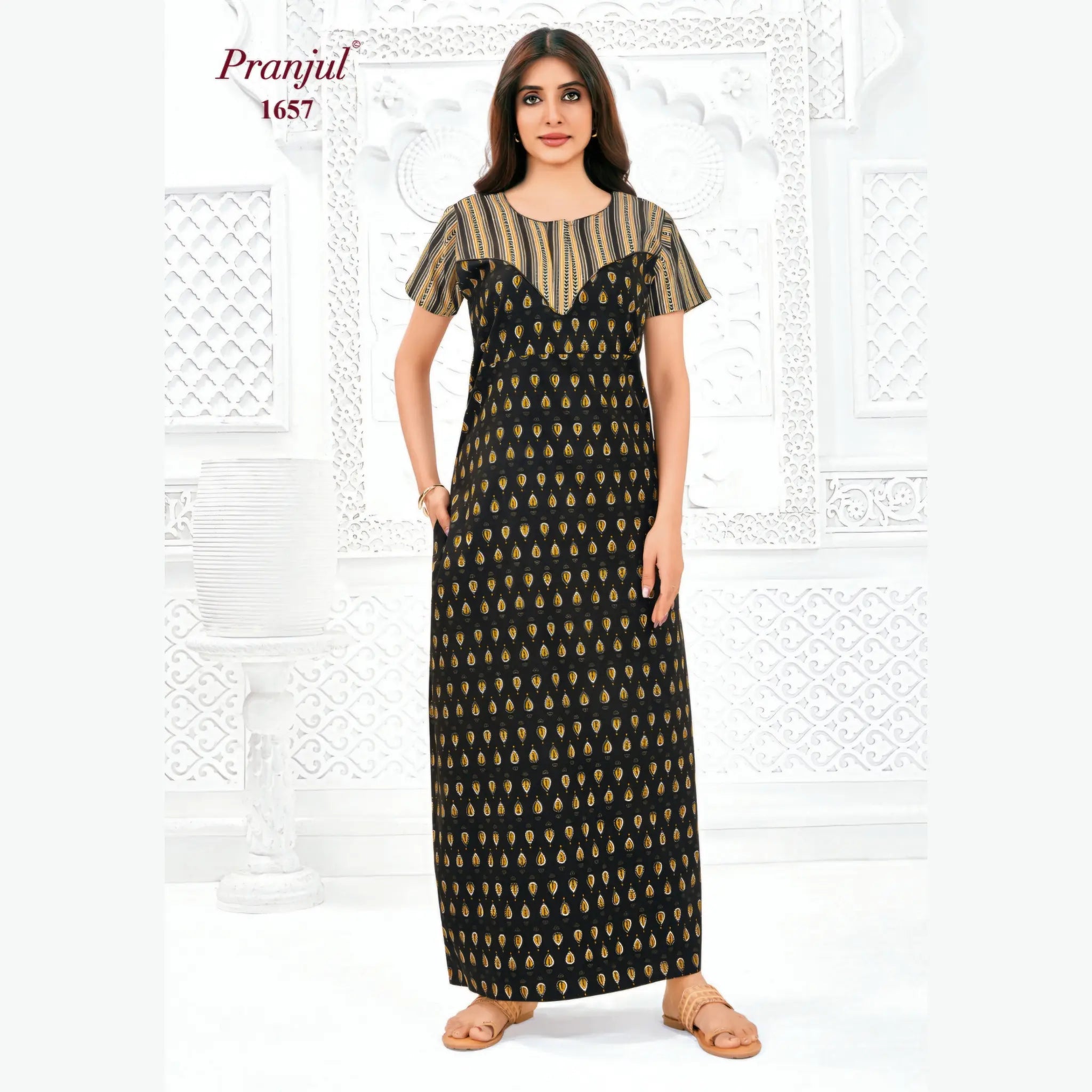 Pranjul Cotton Nighty 1657
