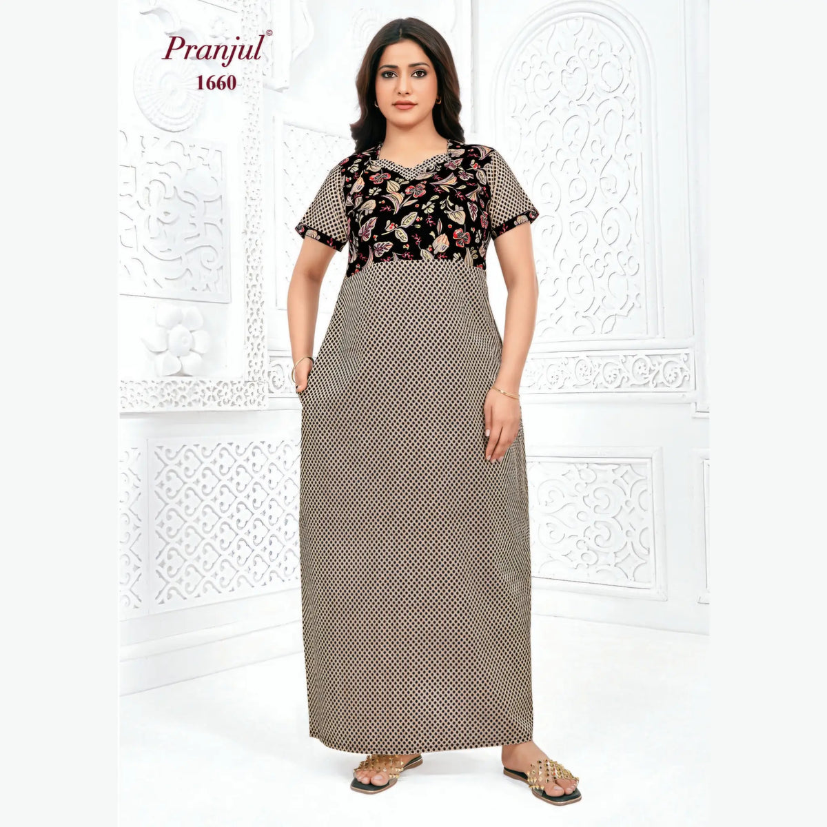 Pranjul Cotton Nighty 1660 Main image