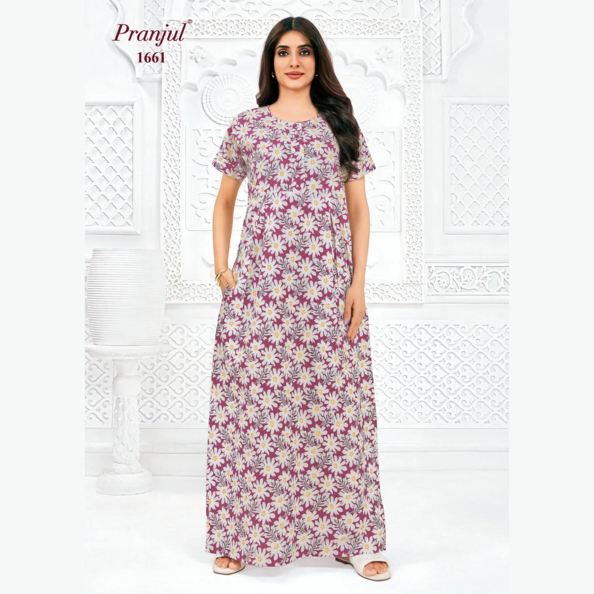 Pranjul Cotton Nighty 1661
