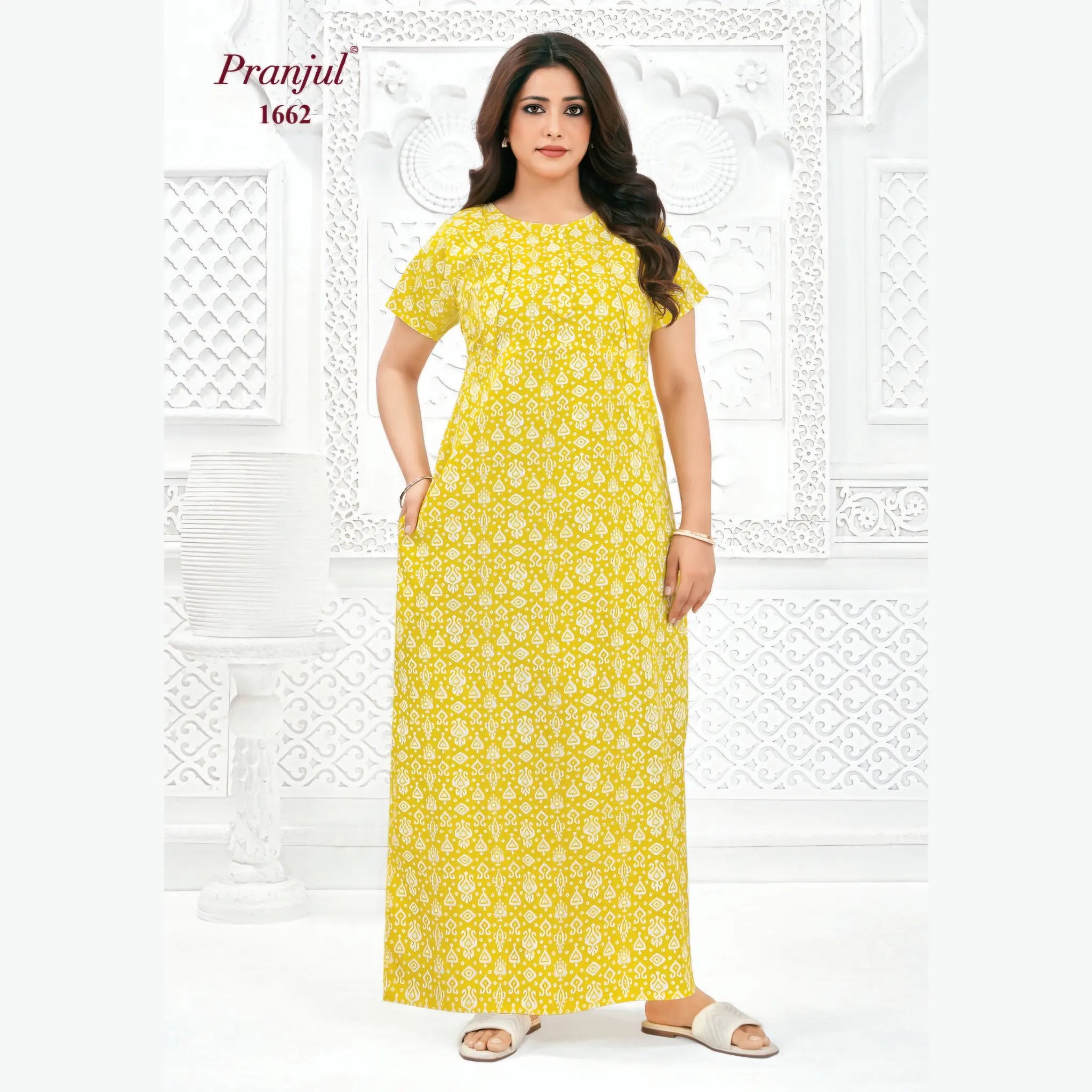 Pranjul Cotton Nighty 1662