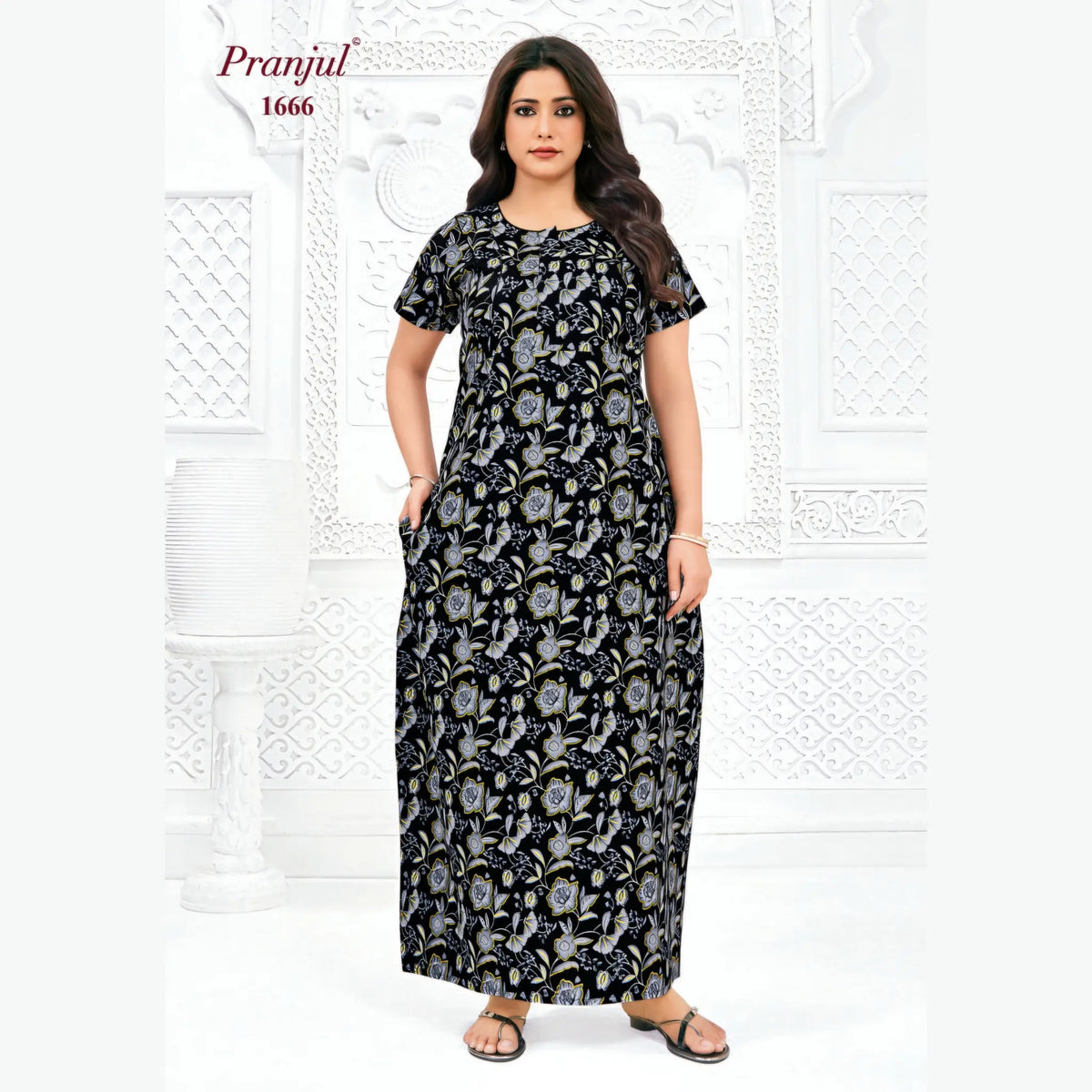 Pranjul Cotton Nighty 1666