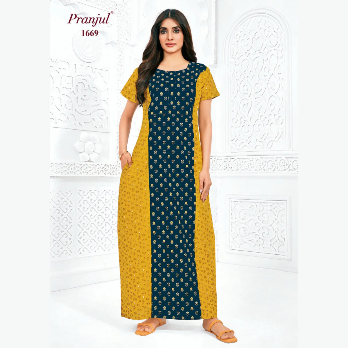 Pranjul Cotton Nighty 1669