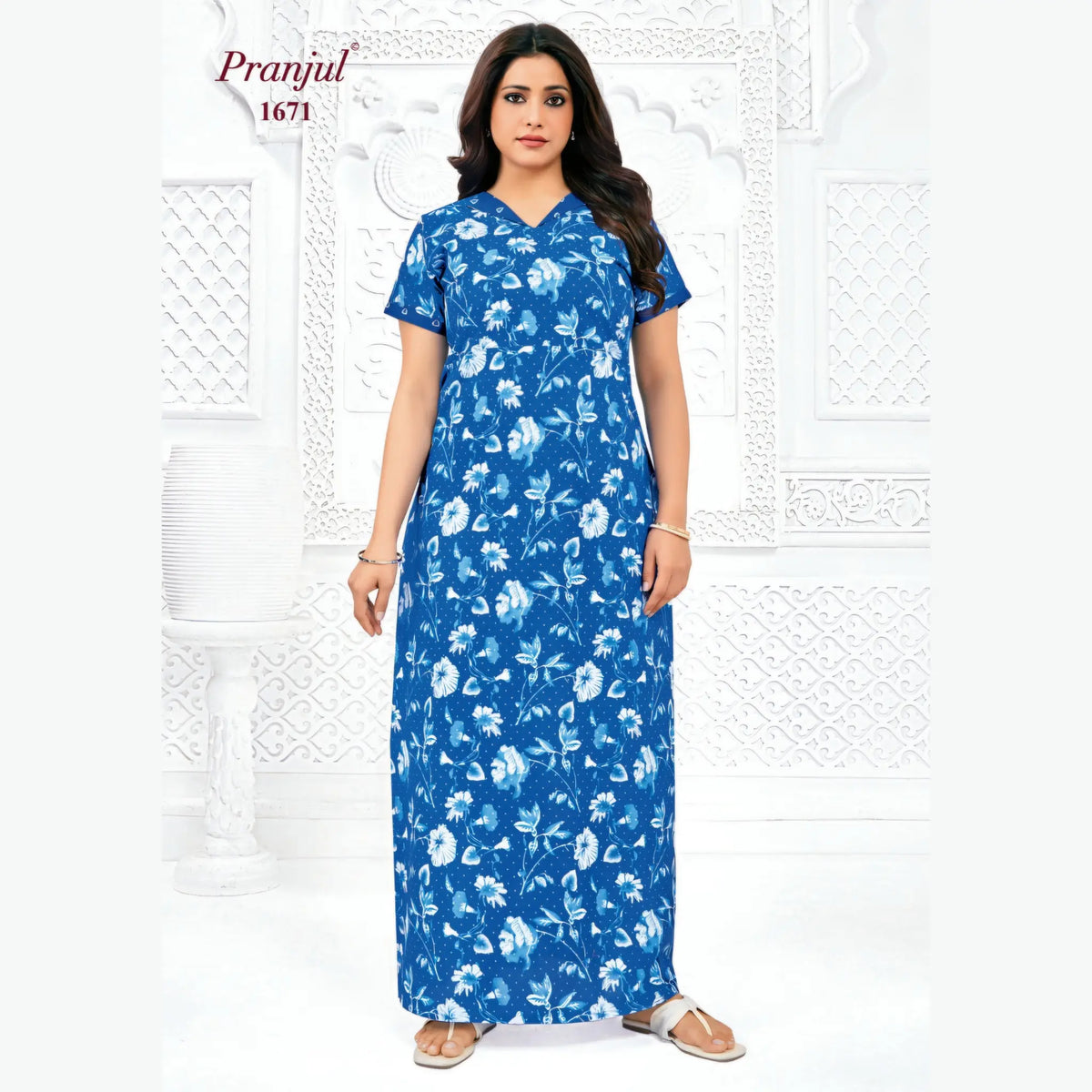 Pranjul Cotton Nighty 1671