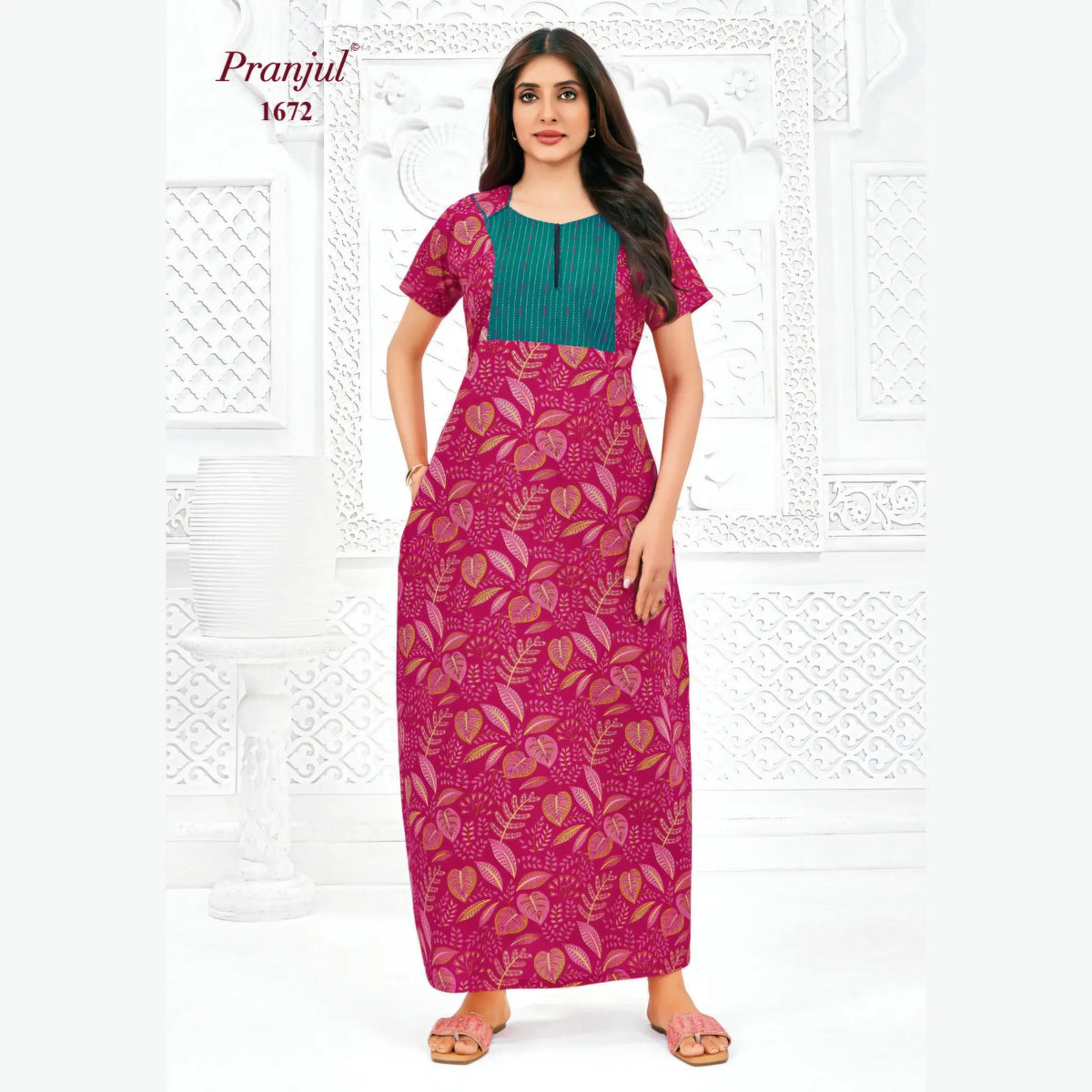 Pranjul Cotton Nighty 1672