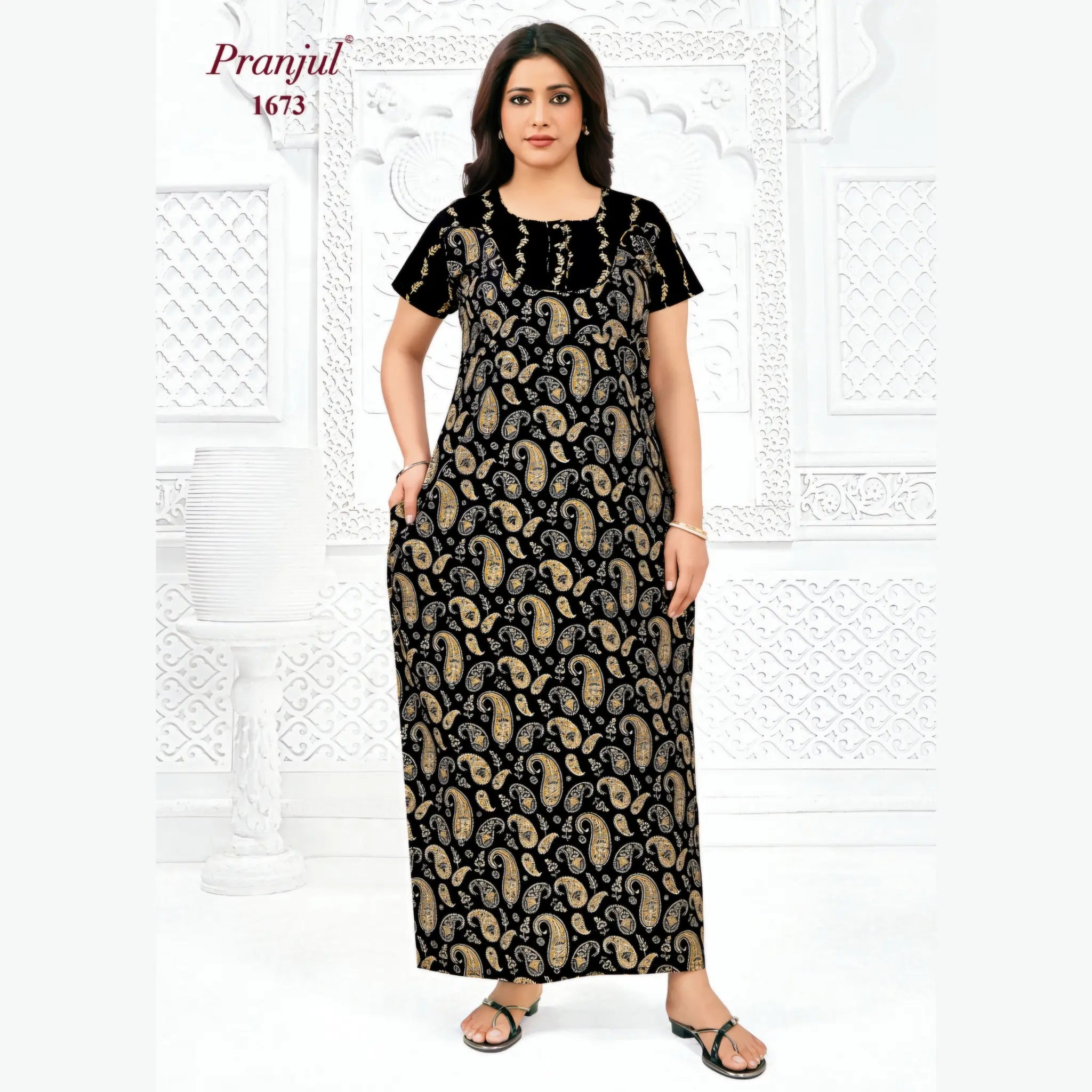 Pranjul Cotton Nighty 1673