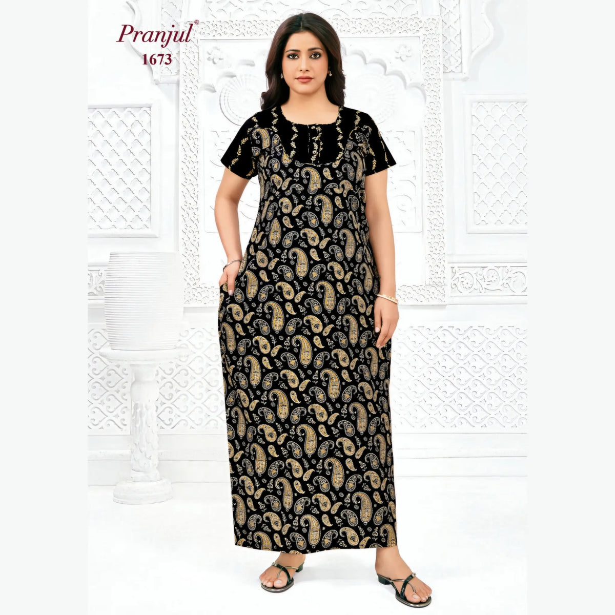 Pranjul Cotton Nighty 1673