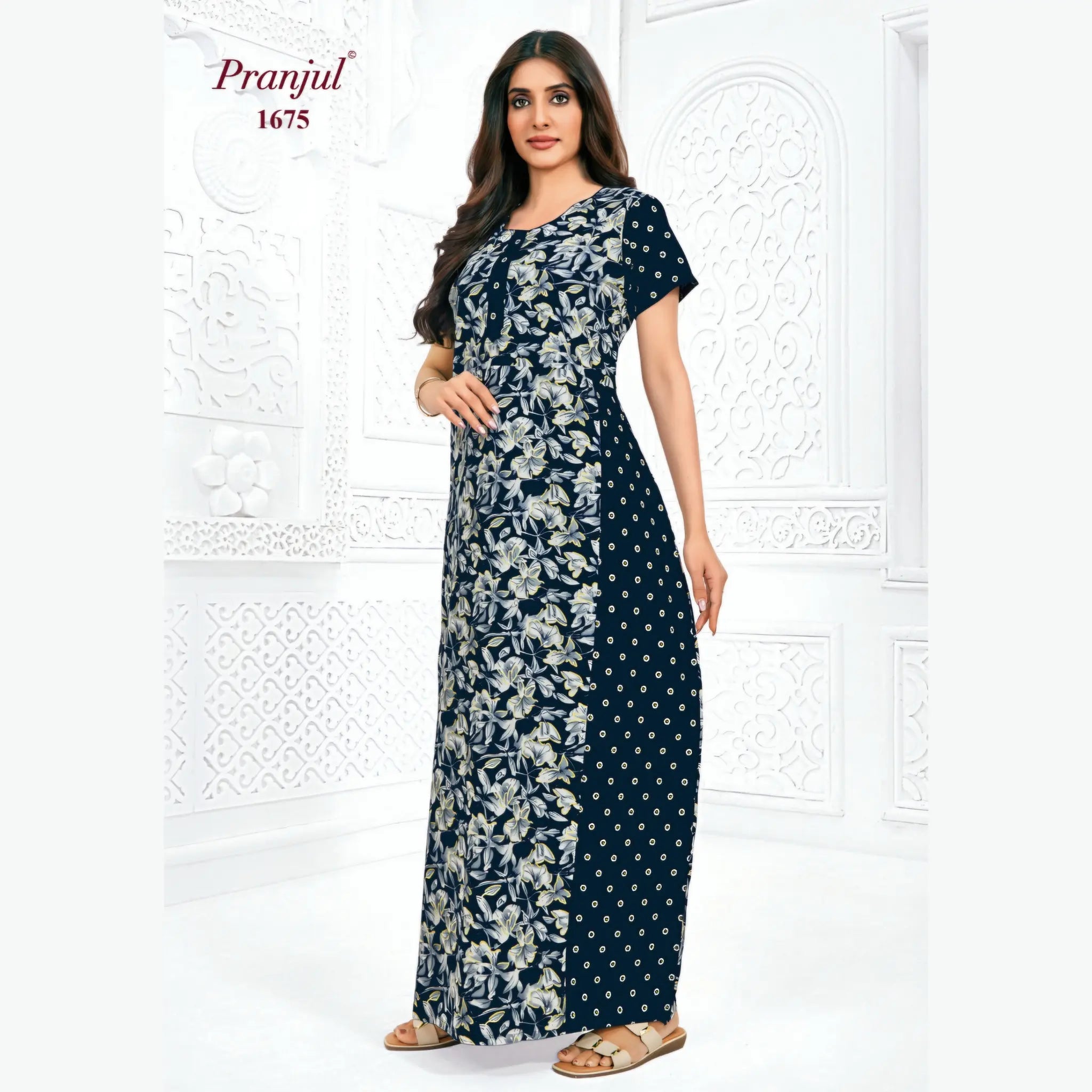 Pranjul Cotton Nighty 1675