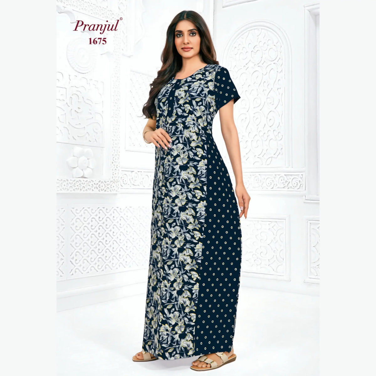 Pranjul Cotton Nighty 1675 Main image