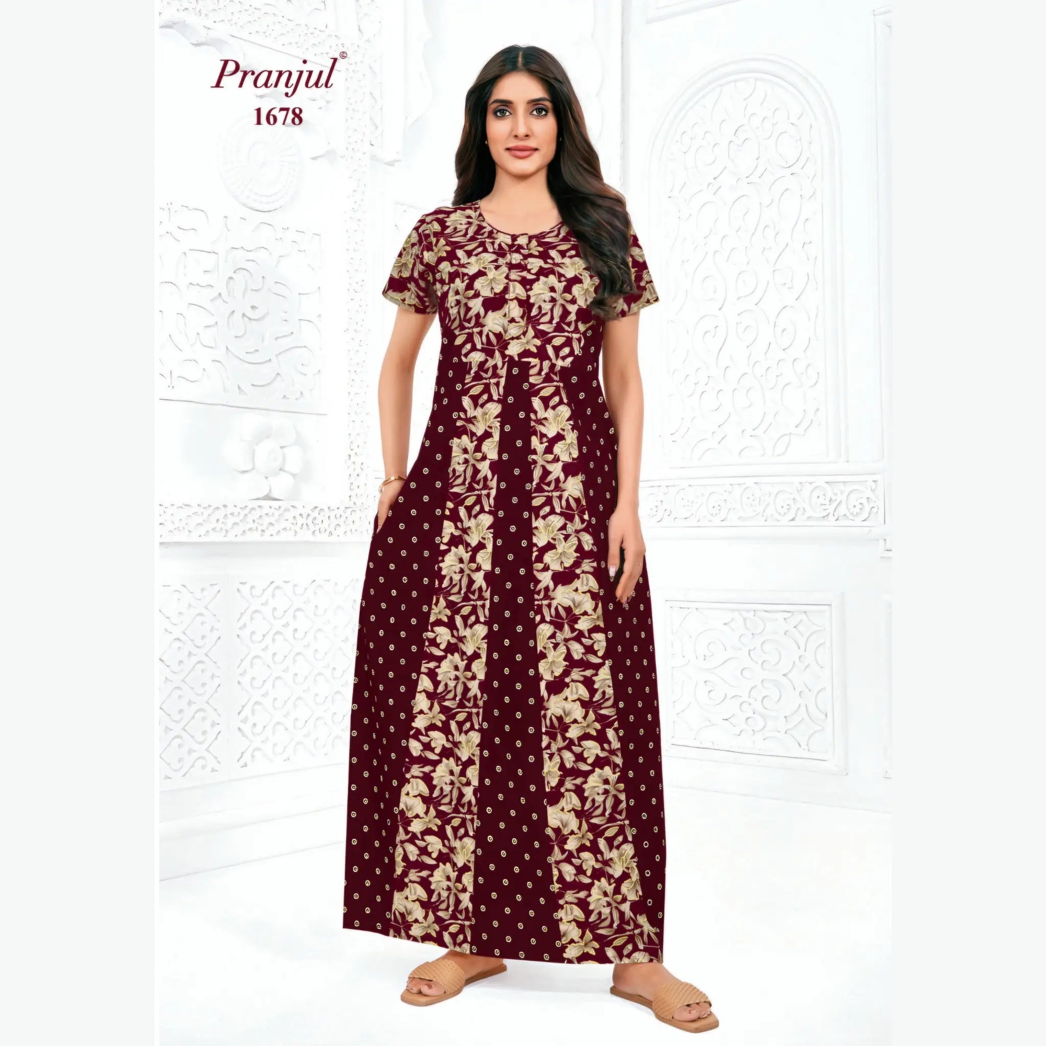 Pranjul Cotton Nighty 1678